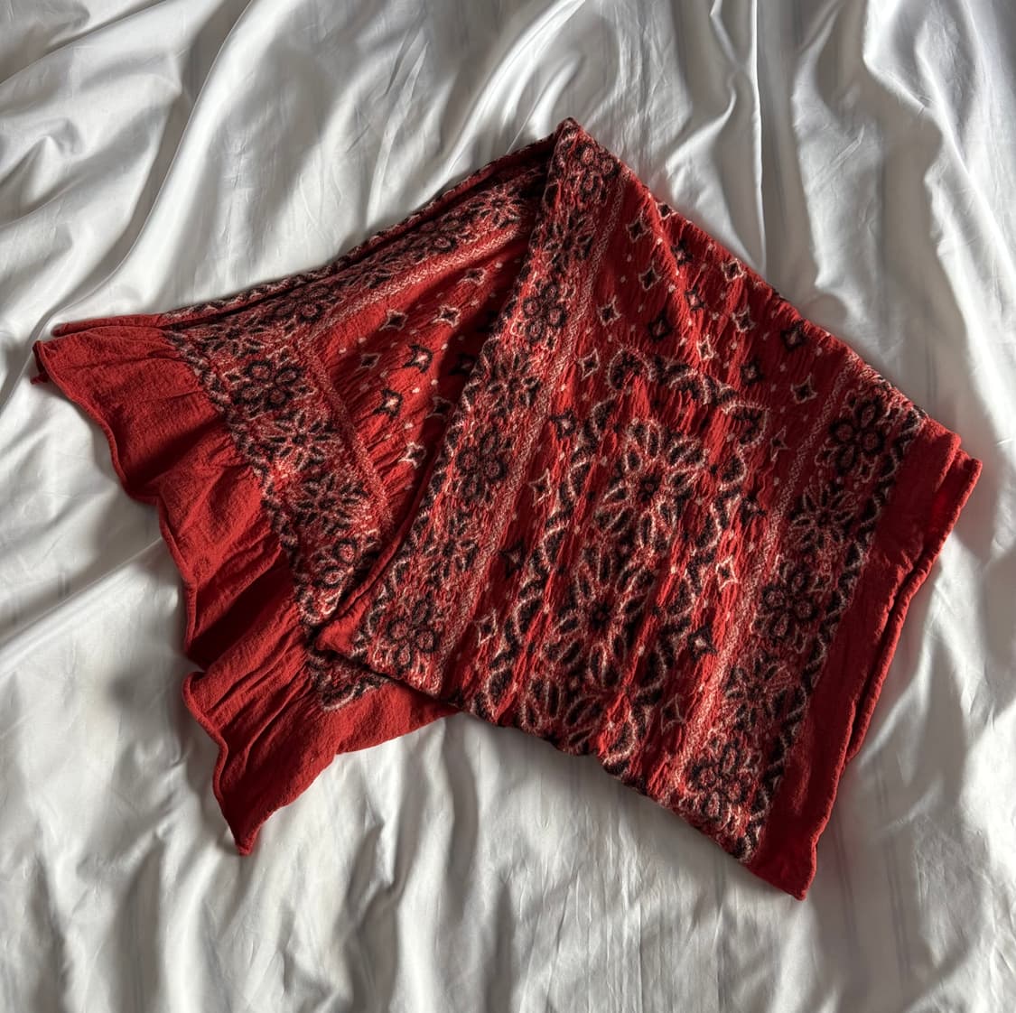 캐피탈 빅마마 반다나 축융 울 머플러 오렌지 상품이미지1