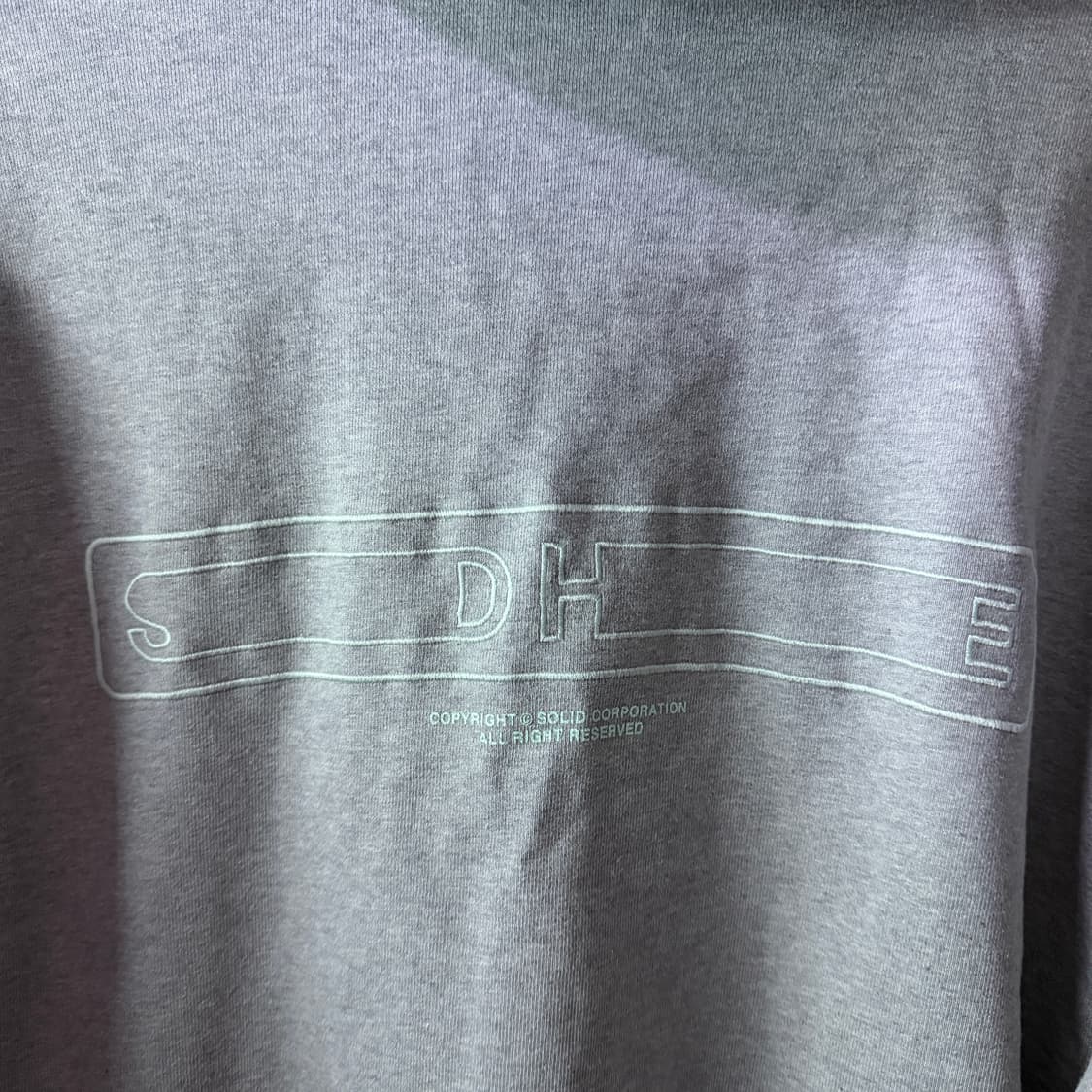 솔리드옴므 백로고 그레이 후드티셔츠 48 (105) 상품이미지5