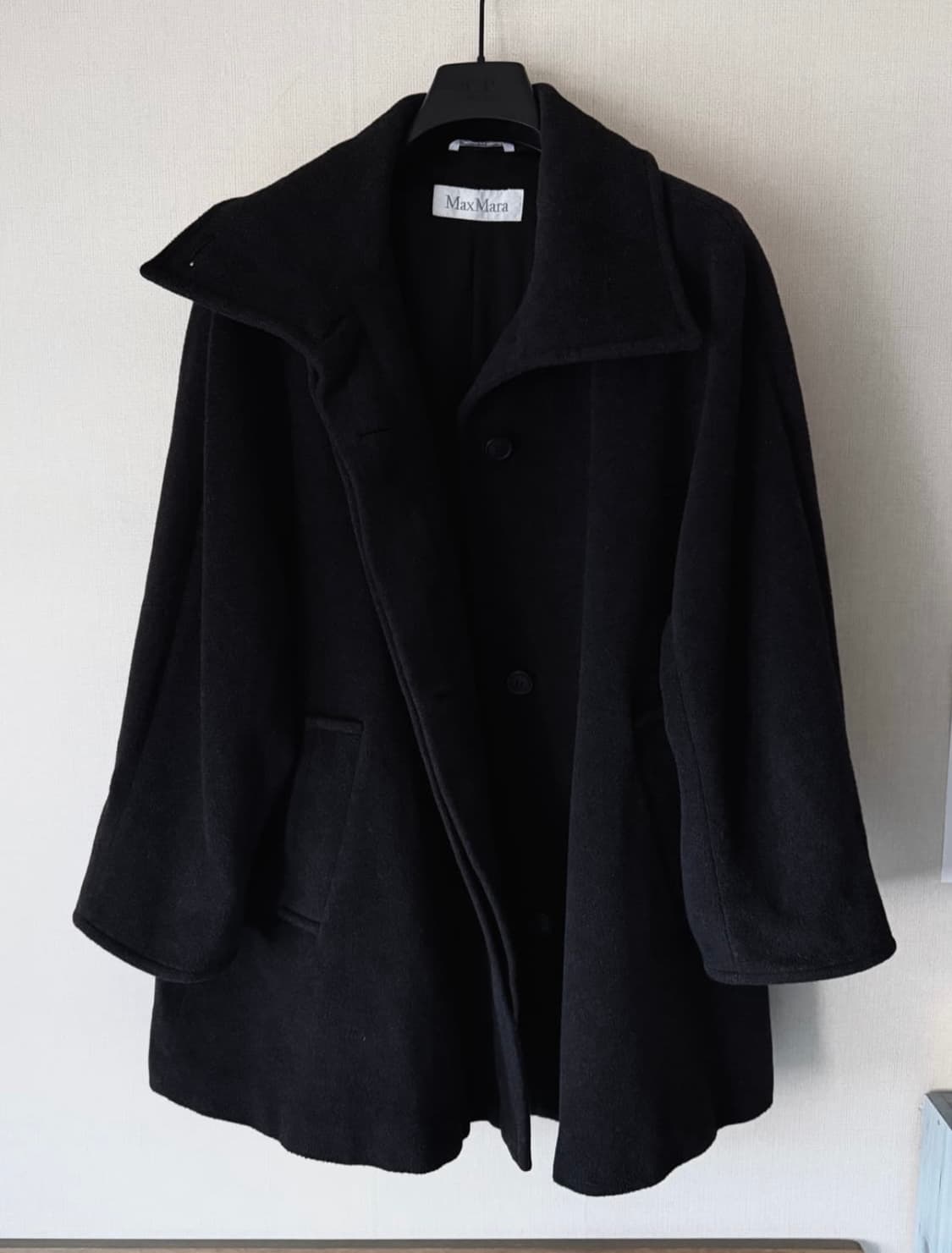 막스마라 울 100% 하이넥 반코트 상품이미지2