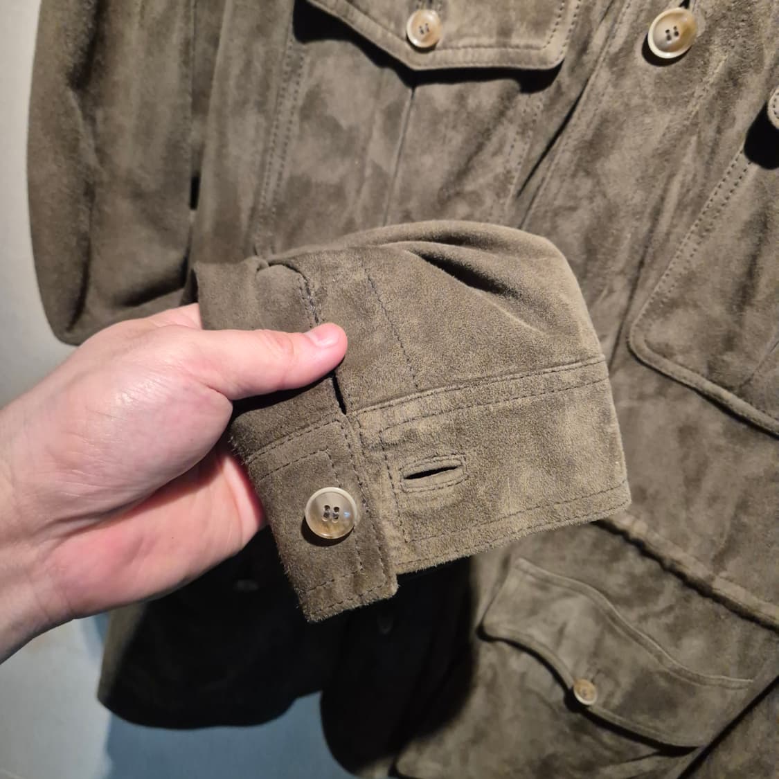 [52]사르토리아준x팔러 스웨이드 사파리/ 링자켓  라르디니 맨온더분 상품이미지6