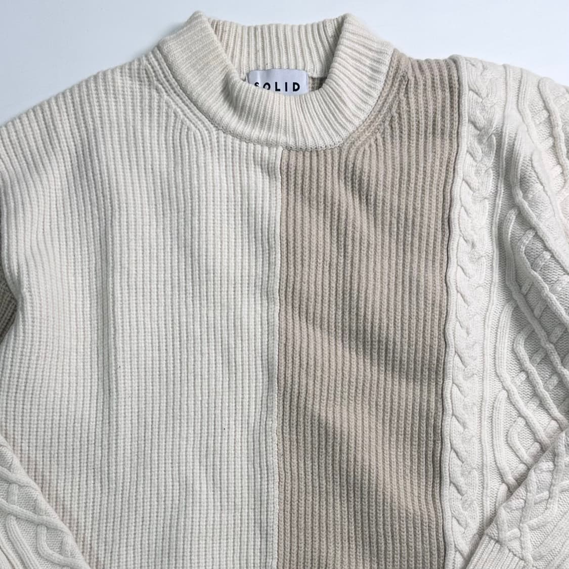 솔리드옴므 믹스드 울 니트 상품이미지2