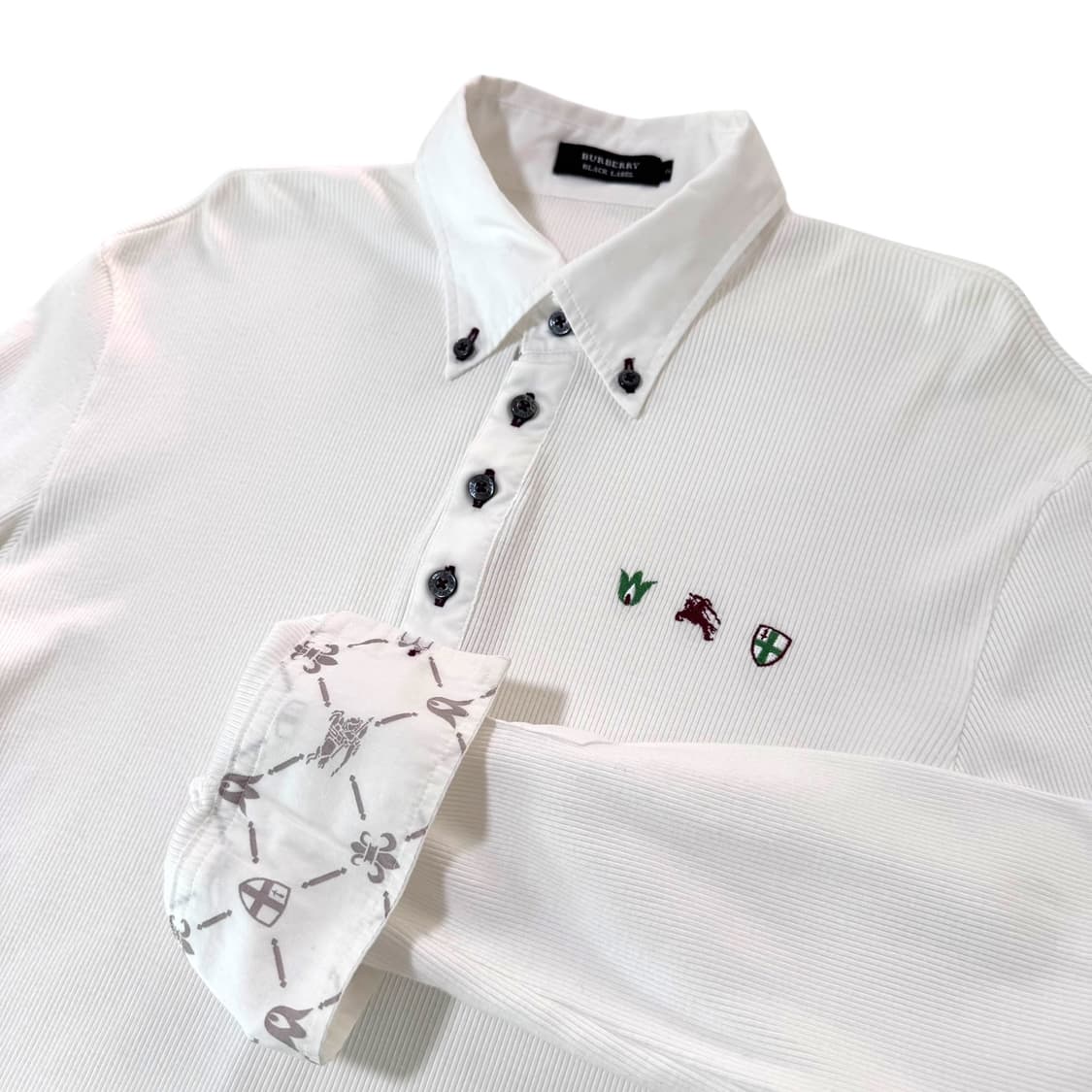 여성 버버리 블랙라벨 화이트 카라티 상품이미지2