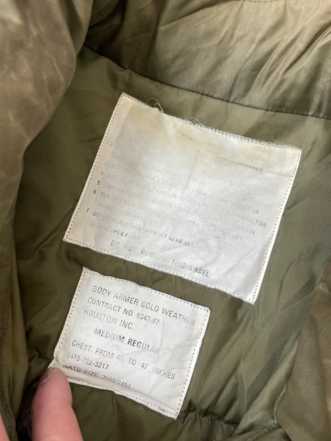 빈티지 휴스톤 m69 밀리터리 베스트 goa y2k  J03859 상품이미지9