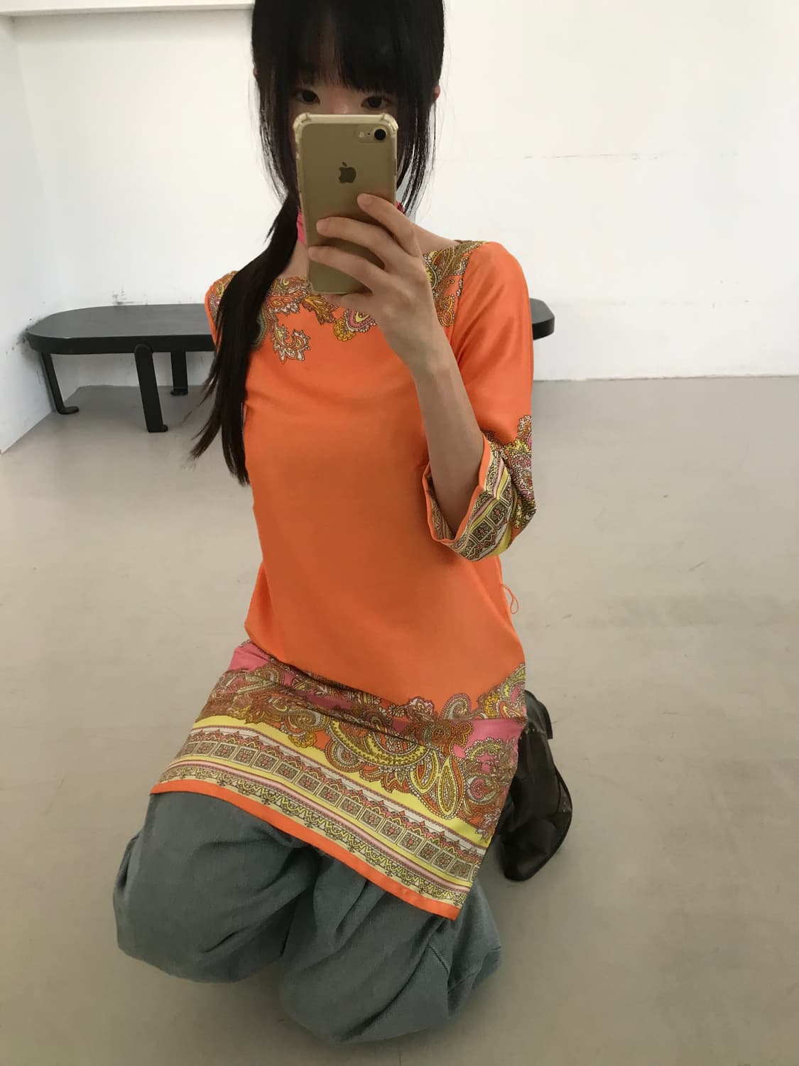 vintage paisley one-piece 상품이미지1