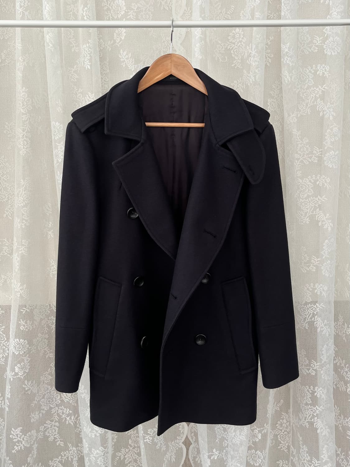 95) 쏠리드옴므 우영미 피 코트 네이비 상품이미지1