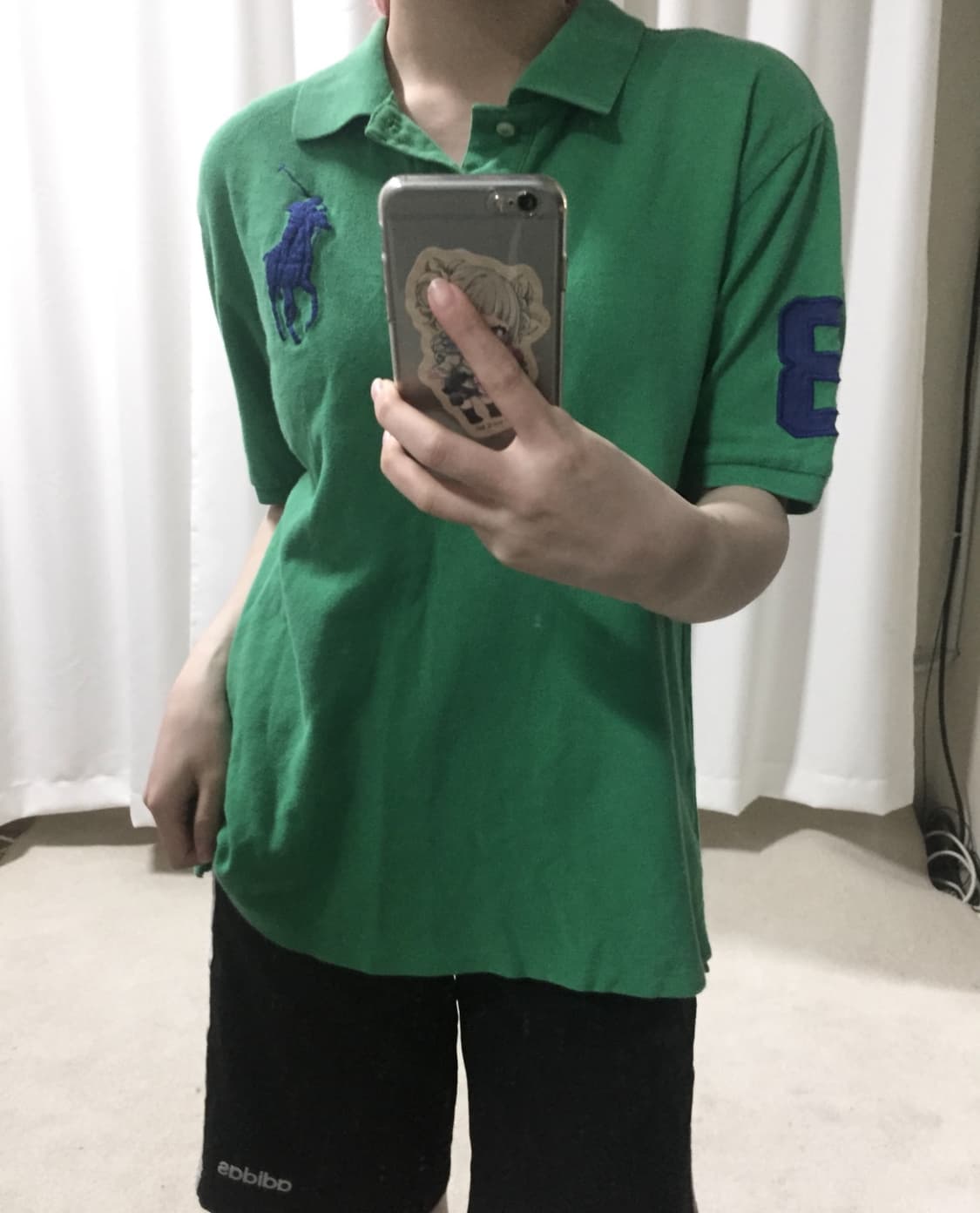 폴로 랄프로렌 그린 빅포니 카라 반팔 티셔츠 상품이미지1