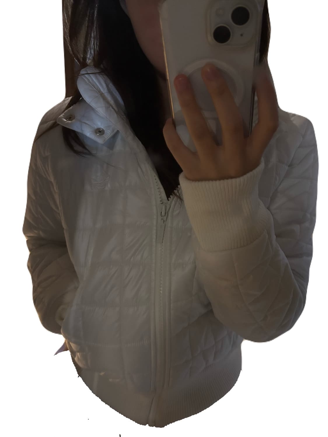 아디다스 빈티지 화이트 패딩- 착샷 잇어요! 상품이미지3