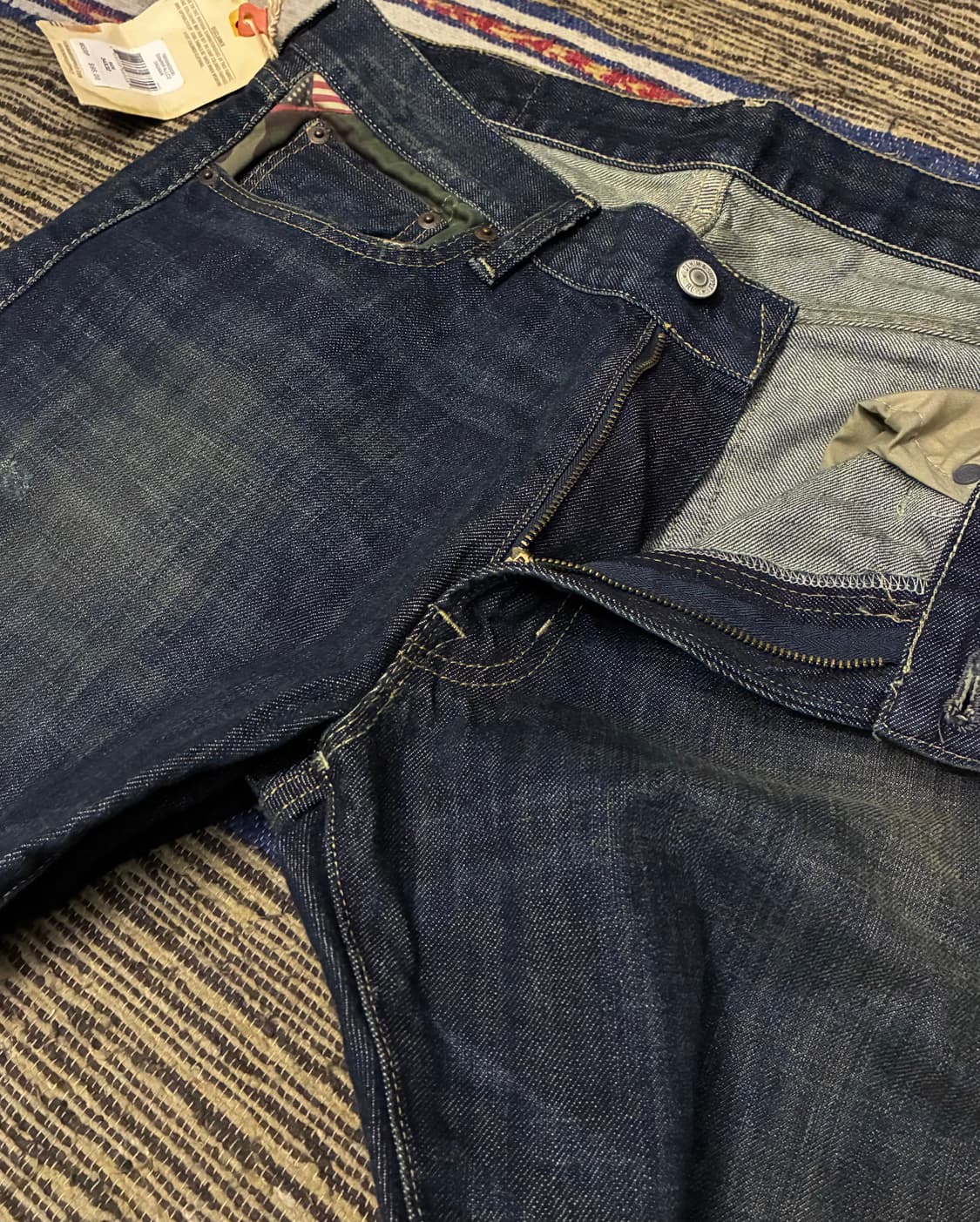 (32~34)데님앤서플라이 랄프로렌 카모포켓 워싱 데님 청바지 rrl 상품이미지2