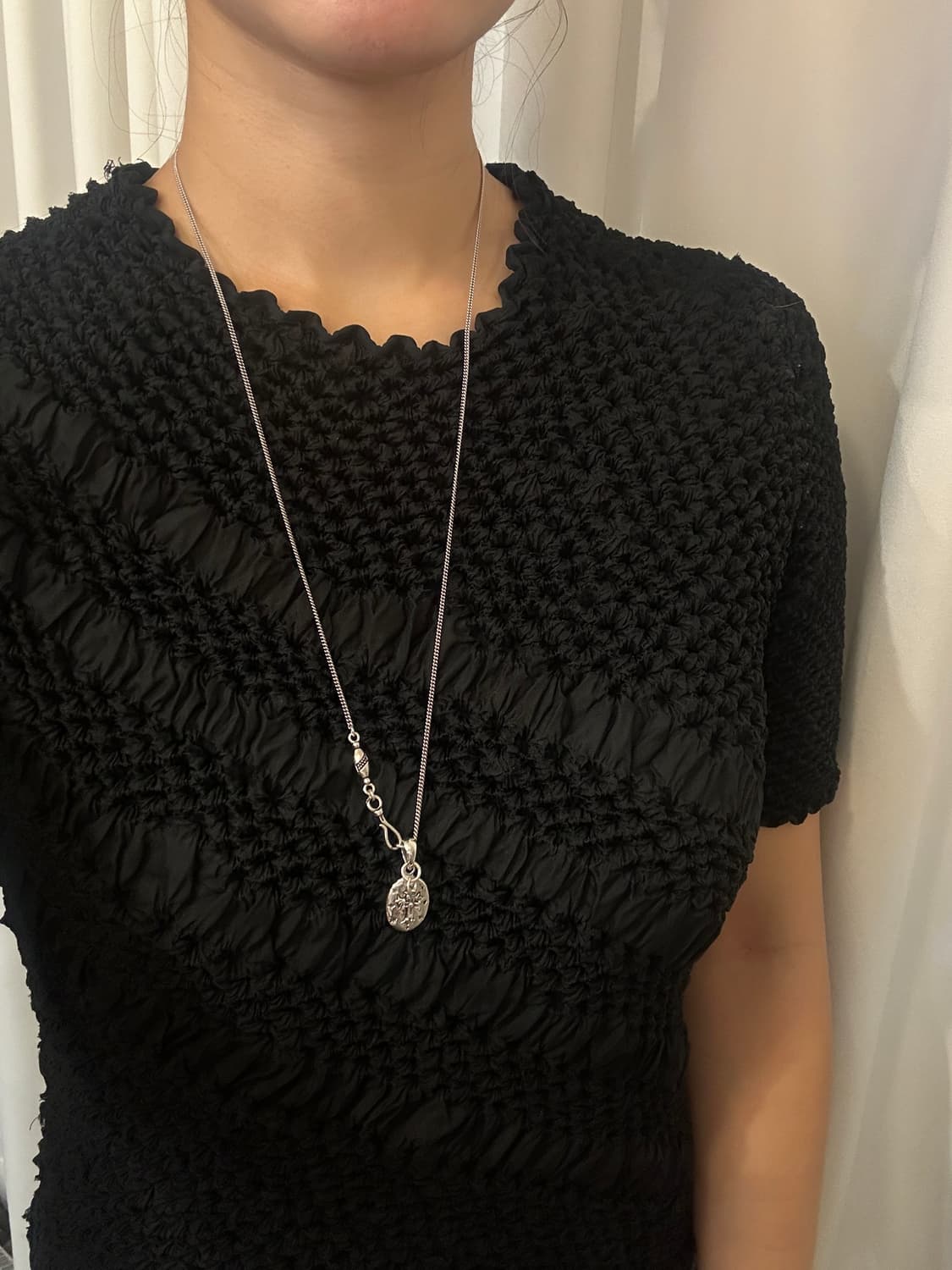 Cross Duo Pendant 925Silver Necklace 상품이미지6