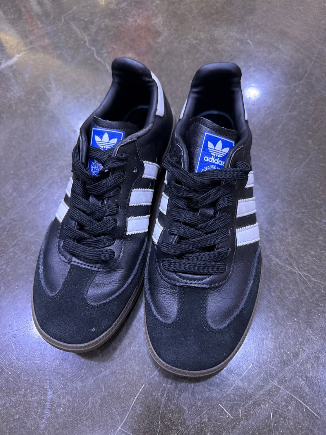 아디다스 OG 삼바 스니커즈 블랙 화이트 검 240 상품이미지2