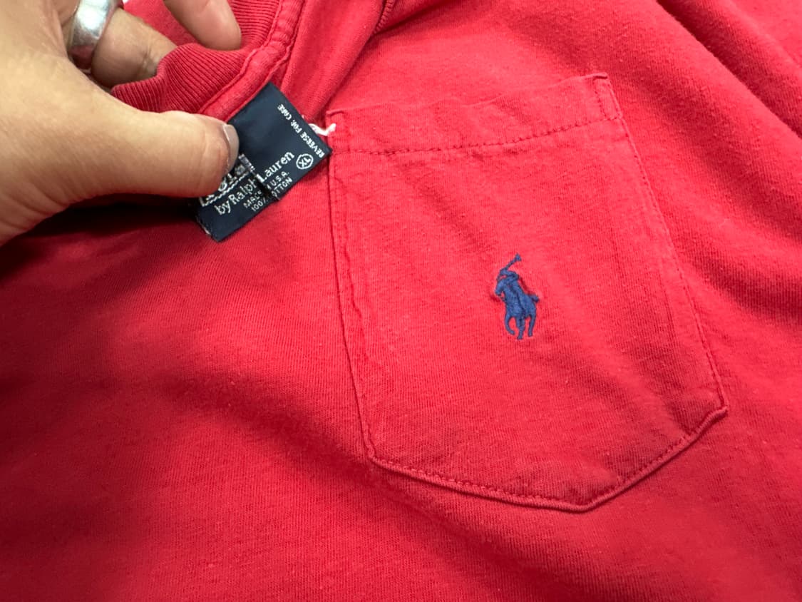 폴로 랄프로렌 90s USA 포켓반팔티  상품이미지2