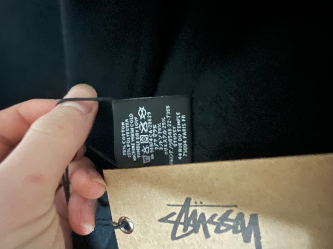 스투시 후드집업 블랙 m 급처 상품이미지2