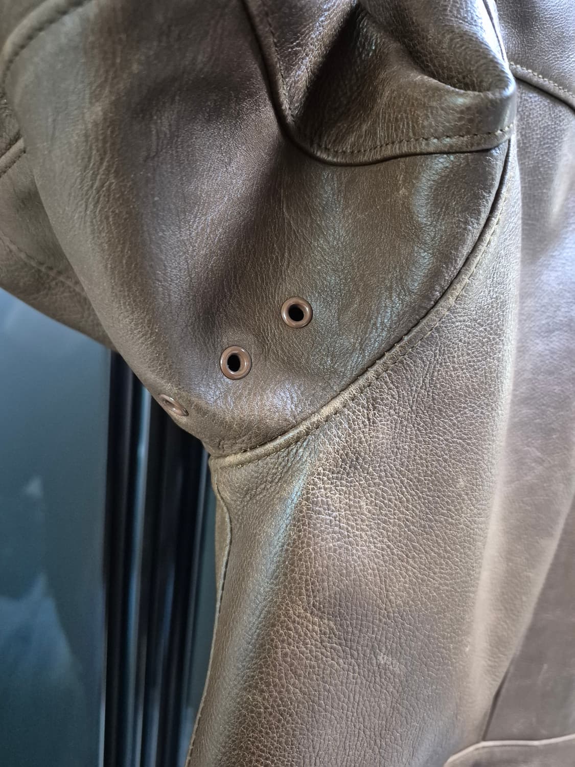 RRL 더블알엘  모터사이클 브라운 레더 자켓 상품이미지7