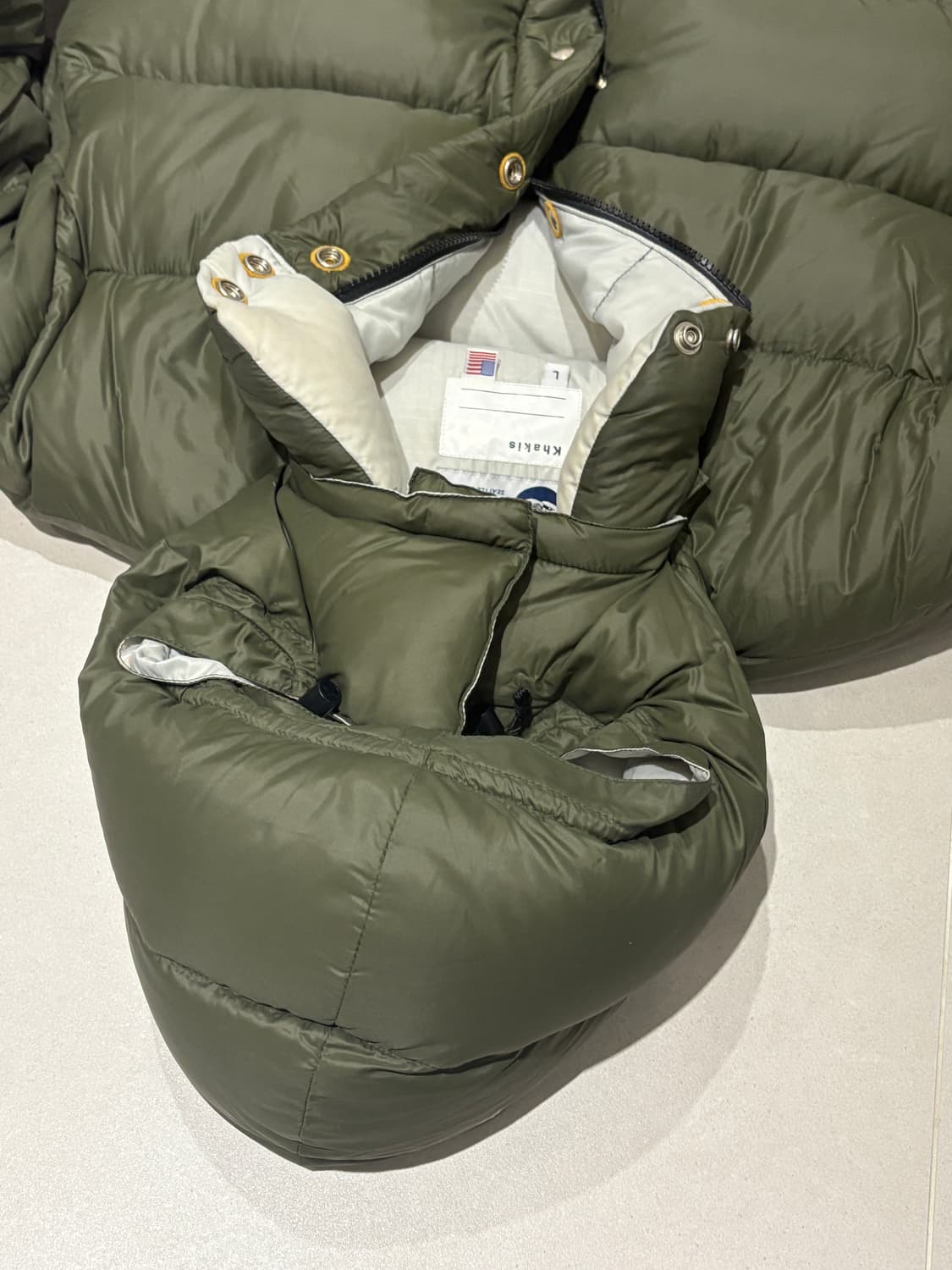 카키스 크레센트 다운 웍스 패딩 khakis CDW L size 상품이미지7