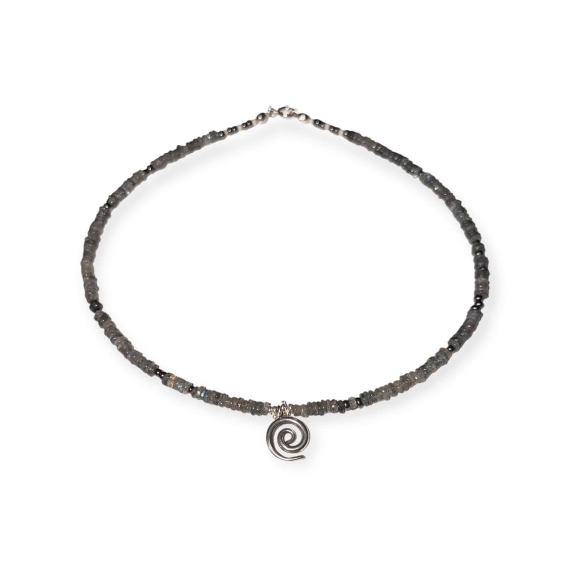 [rrrocnoc] eternal paeum 천연석 카렌실버 목걸이 상품이미지4