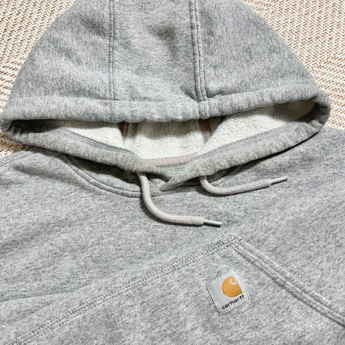 [정품] 칼하트 그레이 오리지널핏 기모 후드티 [ M ] 상품이미지3
