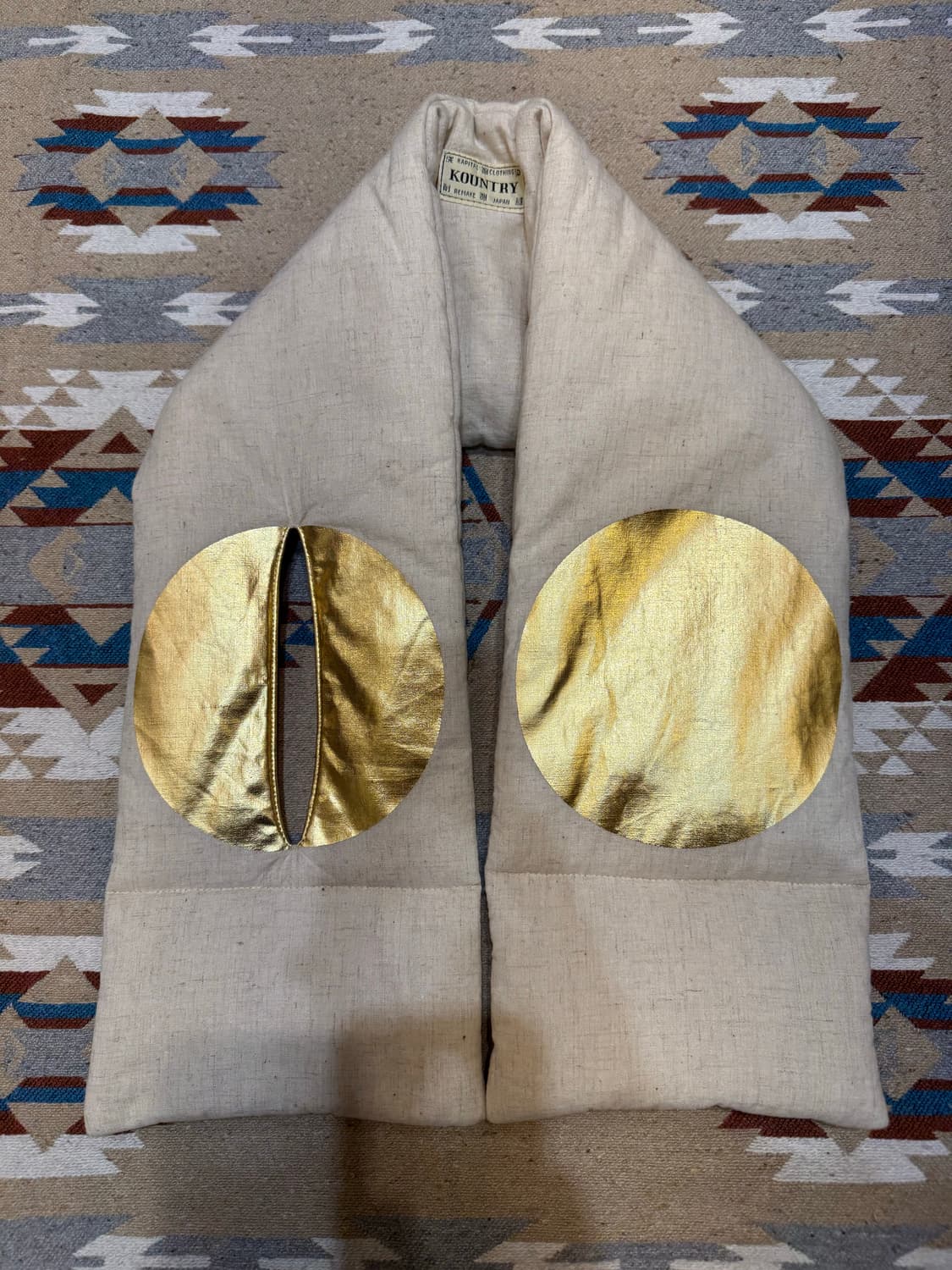 [OS] 캐피탈 KESA 스카프 히노마루 골드 린넨 상품이미지3