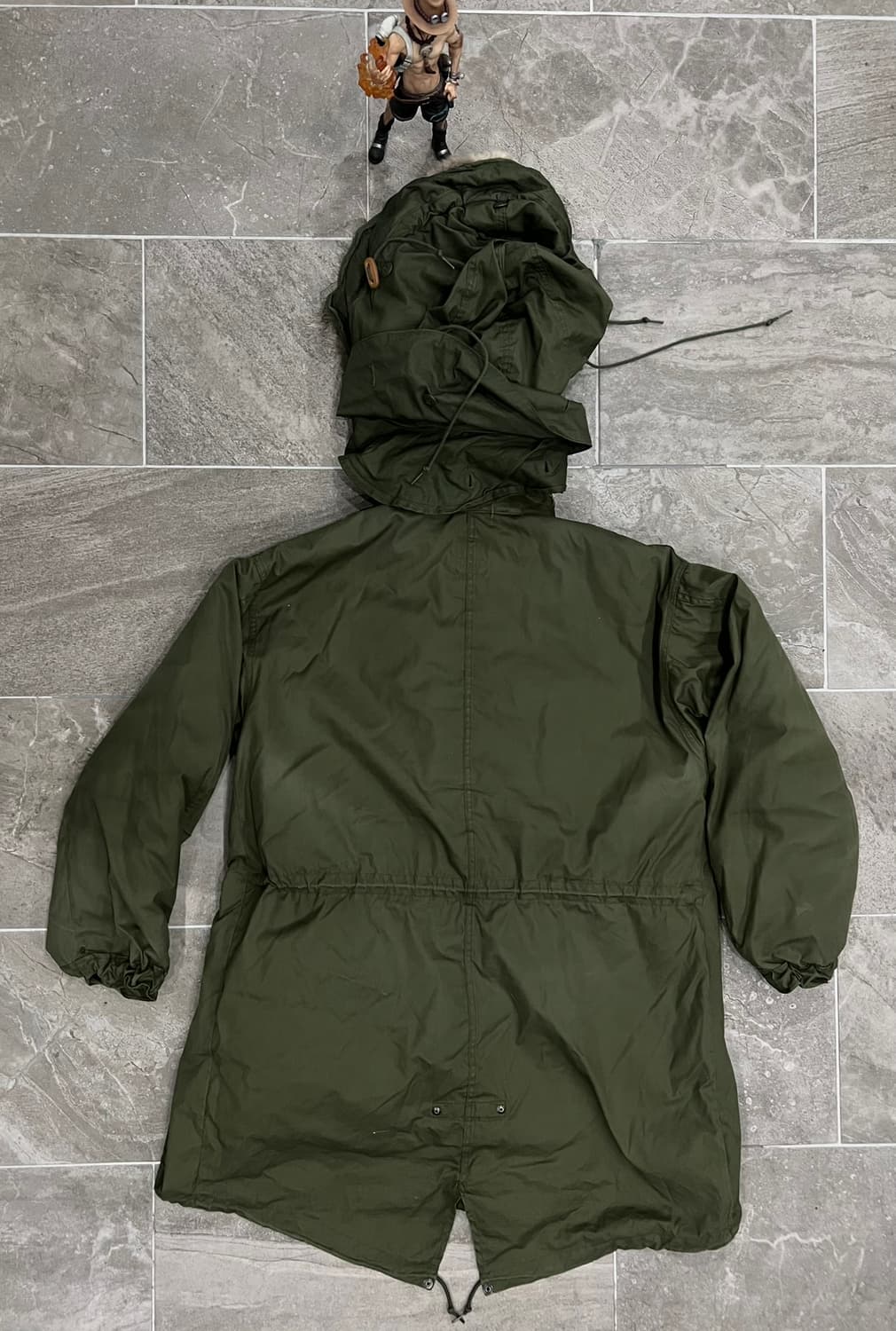 (S) M65 피쉬테일 오리지널 개파카 풀셋 코요테 퍼 상품이미지2