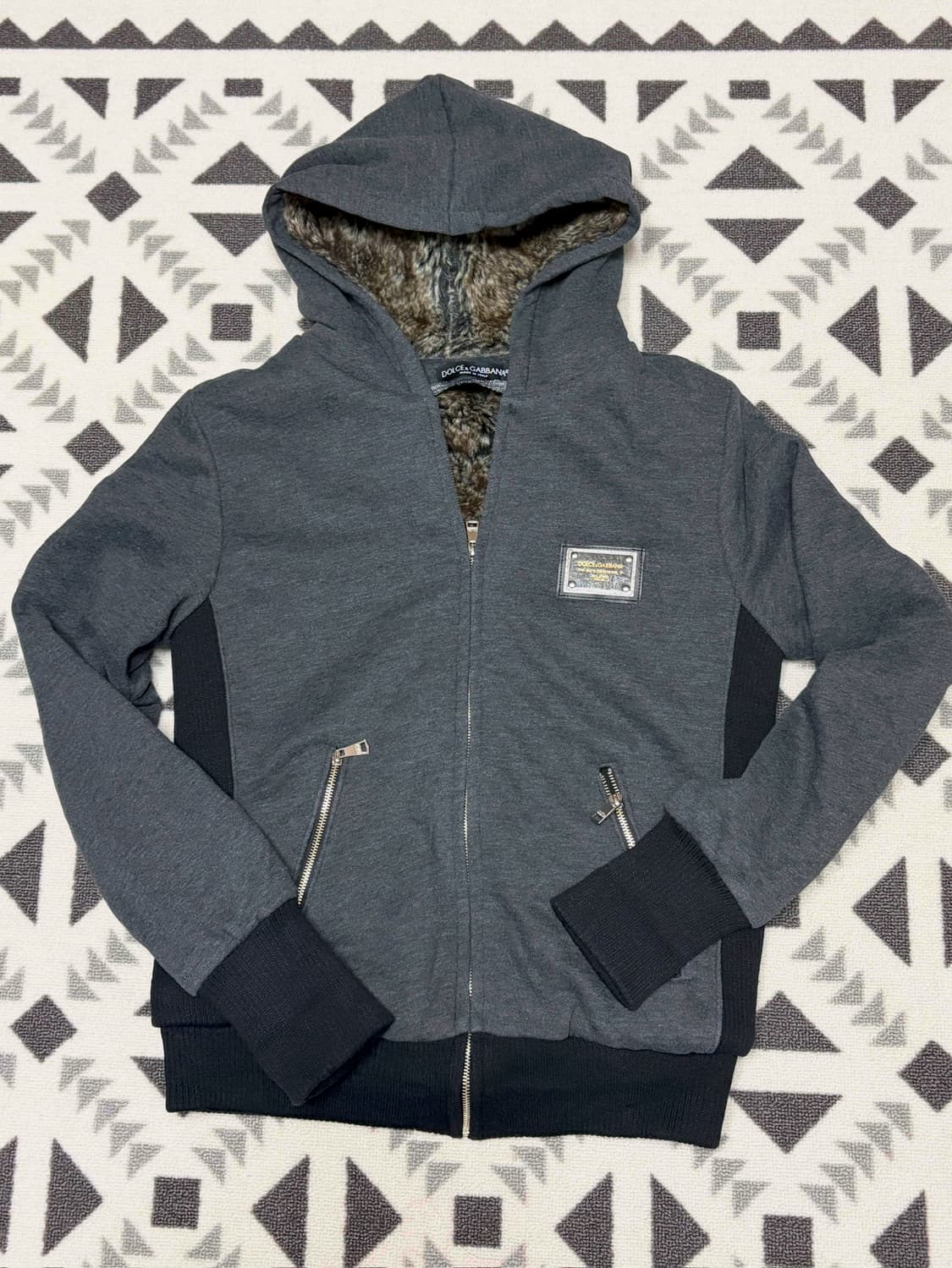 돌체앤가바나 울프조 퍼 후드자켓 상품이미지1