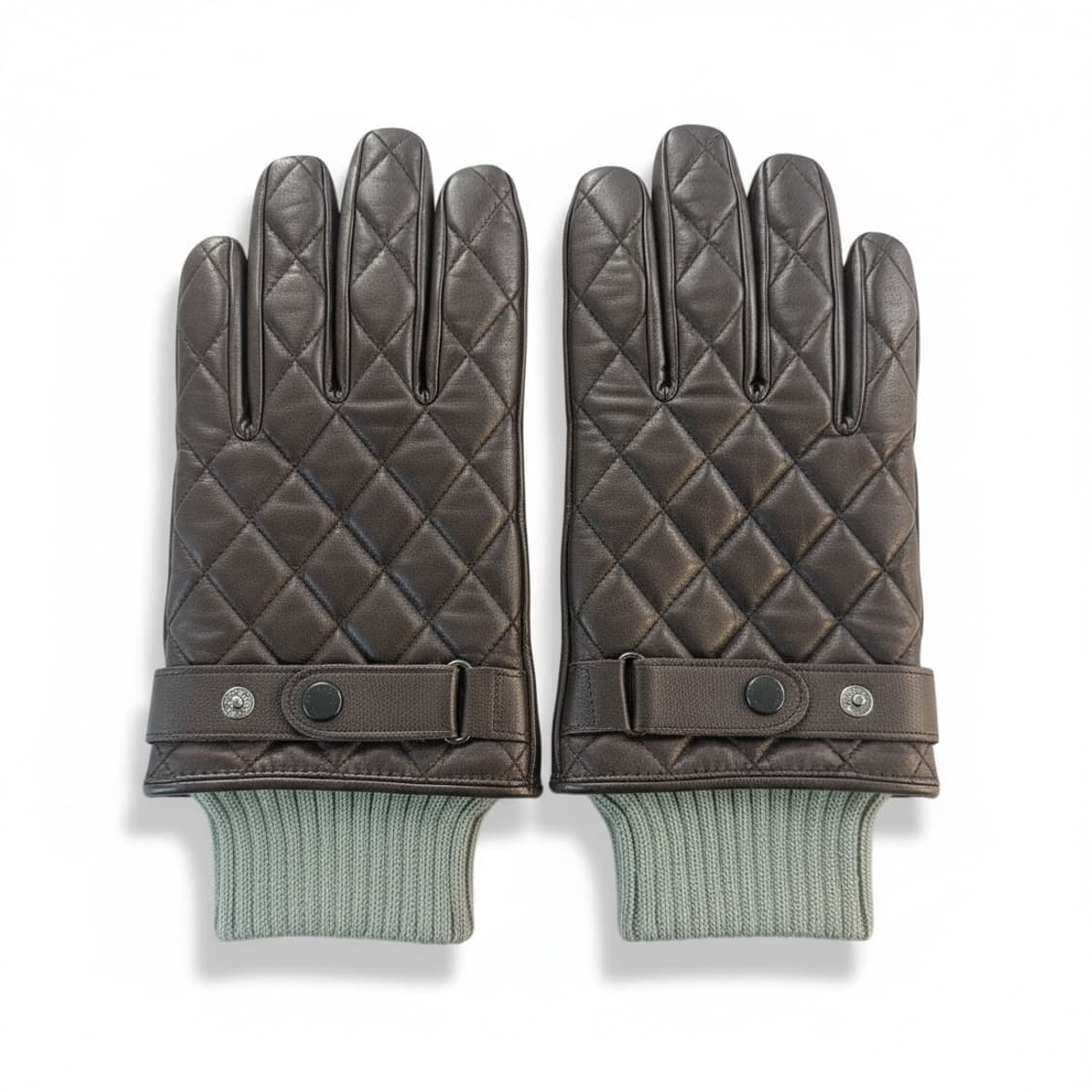 Barbour 퀼팅 레더 글로브 상품이미지1