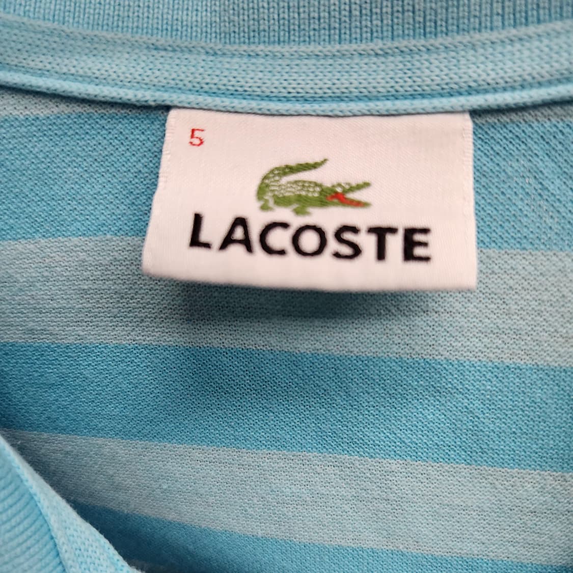 라코스테 로고 스트라이프 반팔카라 5(L) 상품이미지5