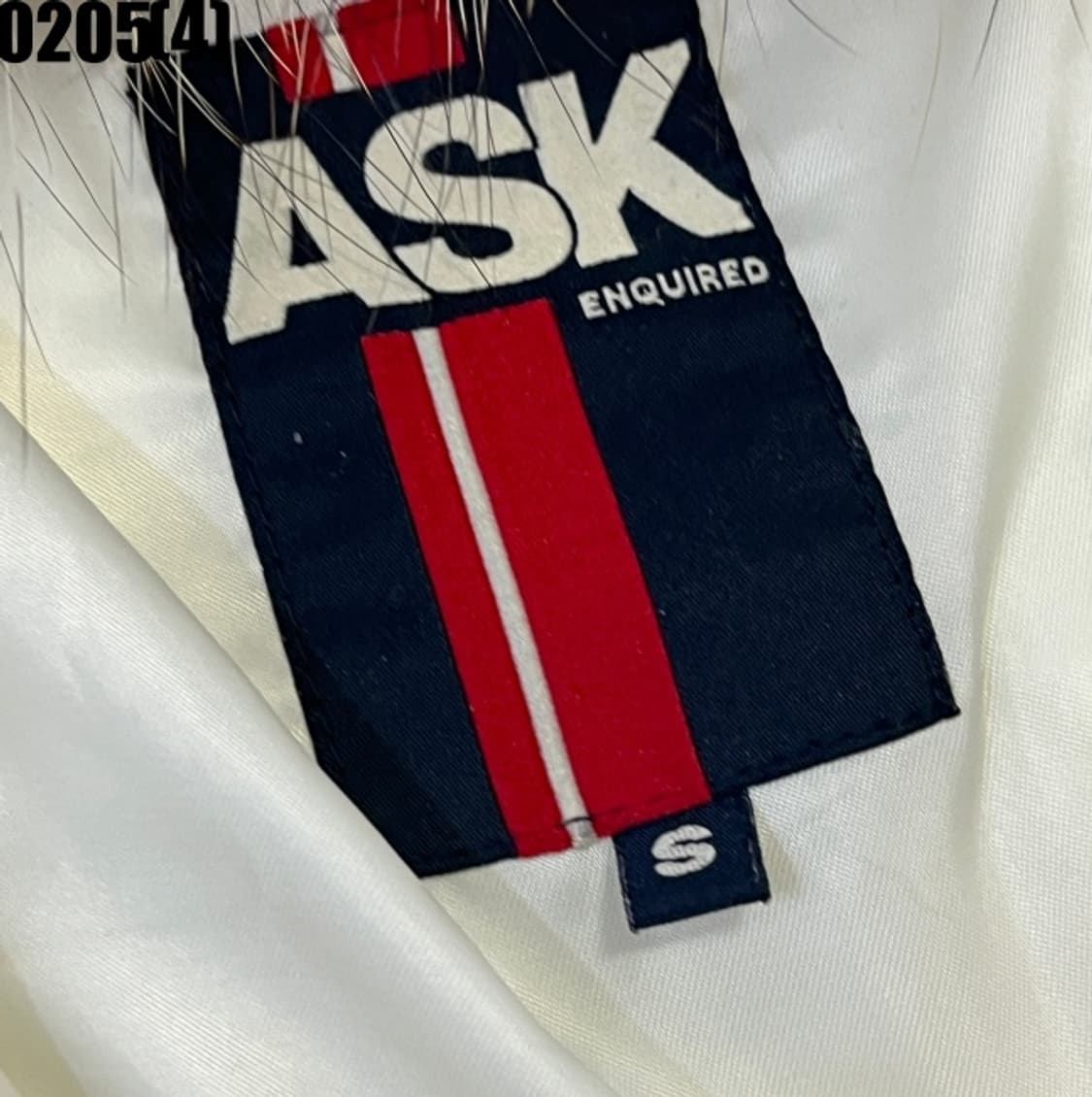 [S] ASK 에스크 여성 아이보리 후드 퍼 패딩 점퍼 0205(4) 상품이미지4