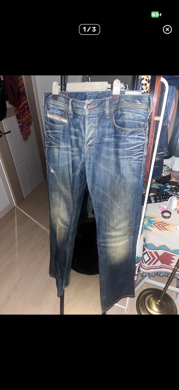 디젤 빈티지 슬림핏 데님팬츠 상품이미지1