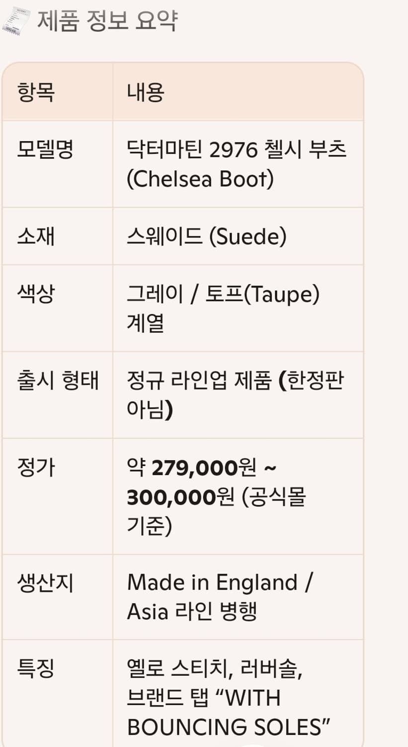 닥터마틴 2976 첼시부츠 워커부츠 니켈 230~235 새상품 상품이미지7