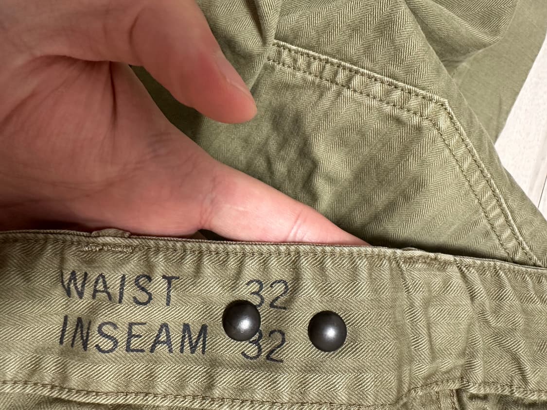 더블알엘 rrl 헤링본 퍼티그 팬츠 새상품 사이즈 32x32 팝니다 상품이미지4