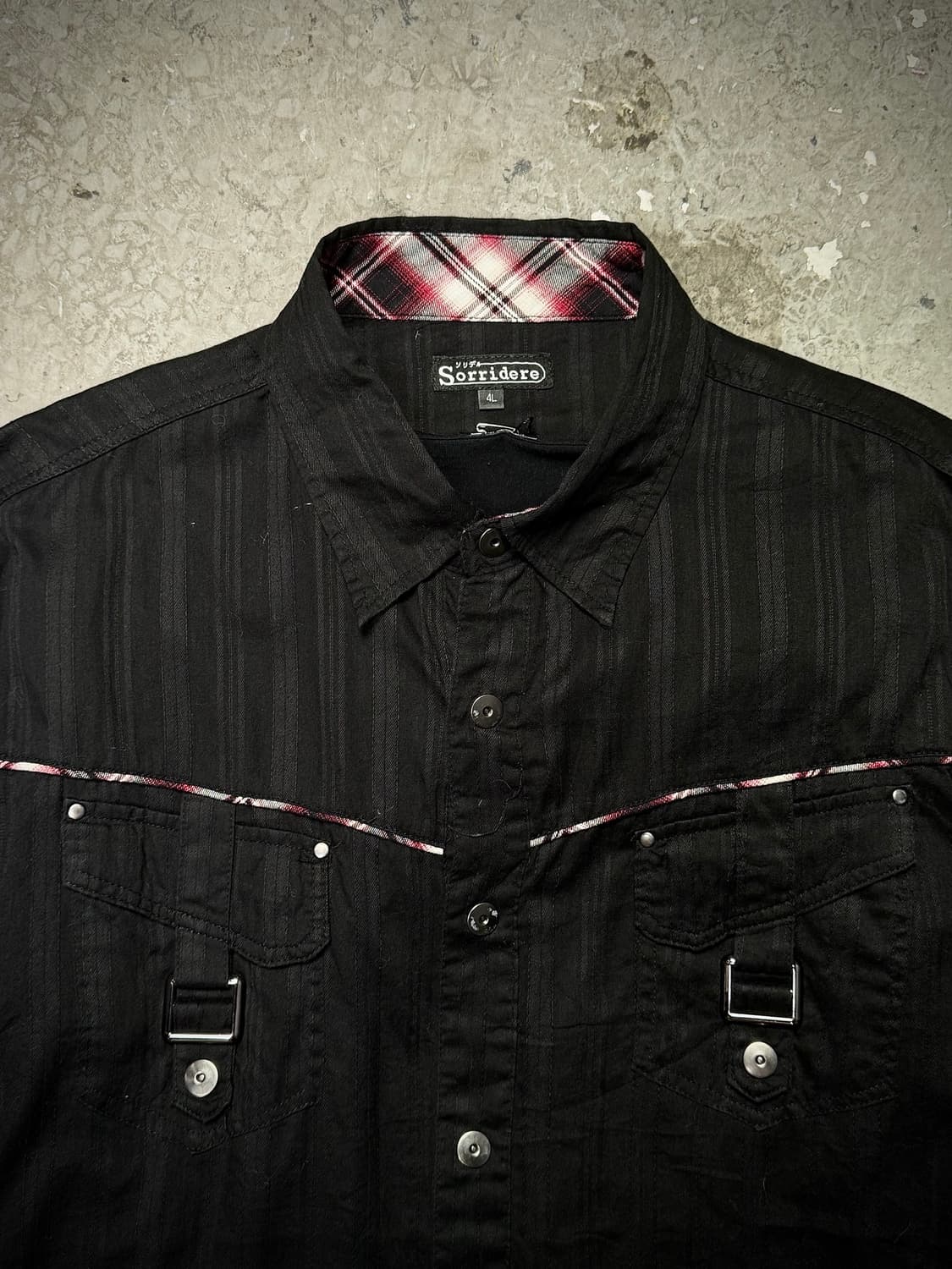 Stripe Western Buckle Shirt  상품이미지3