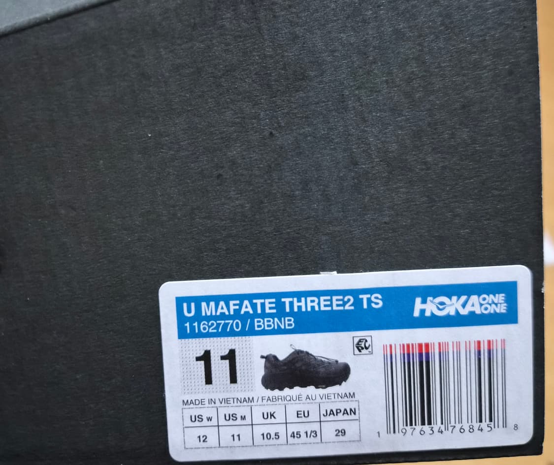 호카(hoka) 마타페 THREE2 TS 블랙 290사이즈 박스풀 상품이미지7