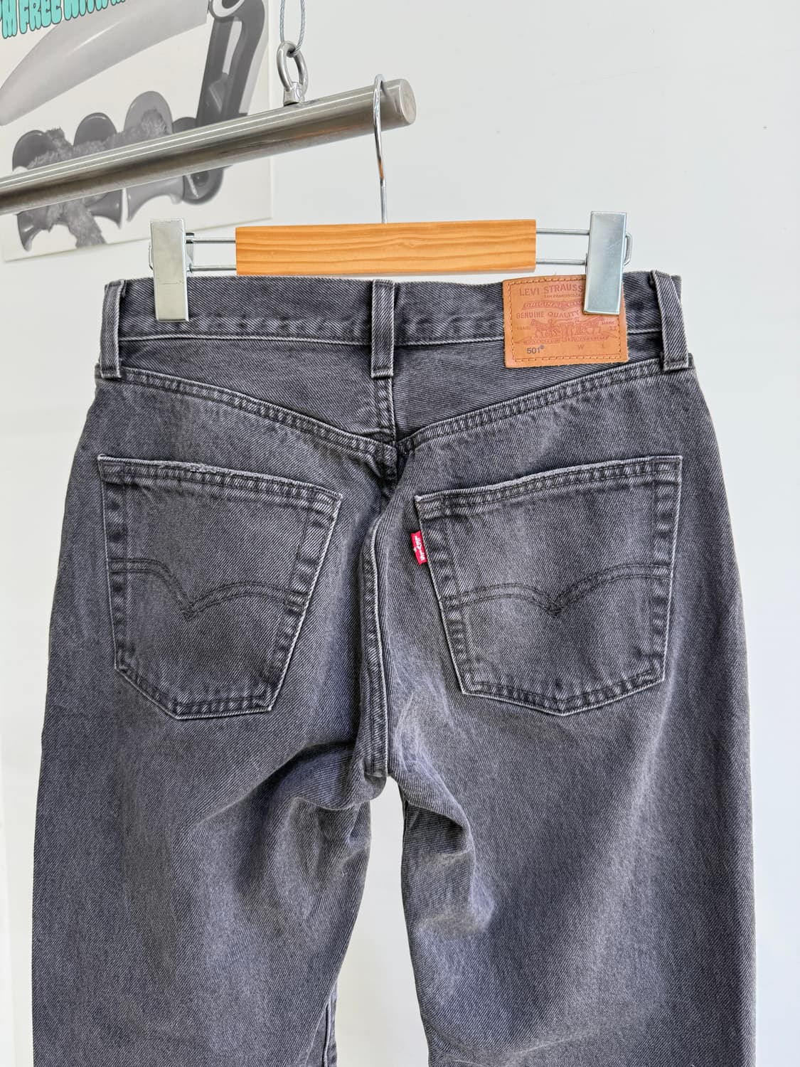 LEVIS 501 흑청 데님  상품이미지5