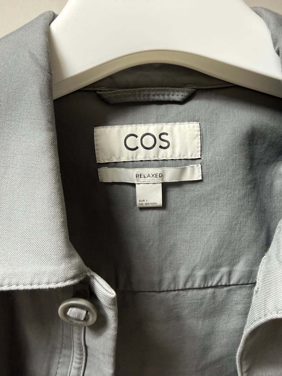 코스 라이트웨이트 오버셔츠 레귤러핏 그레이 상품이미지3