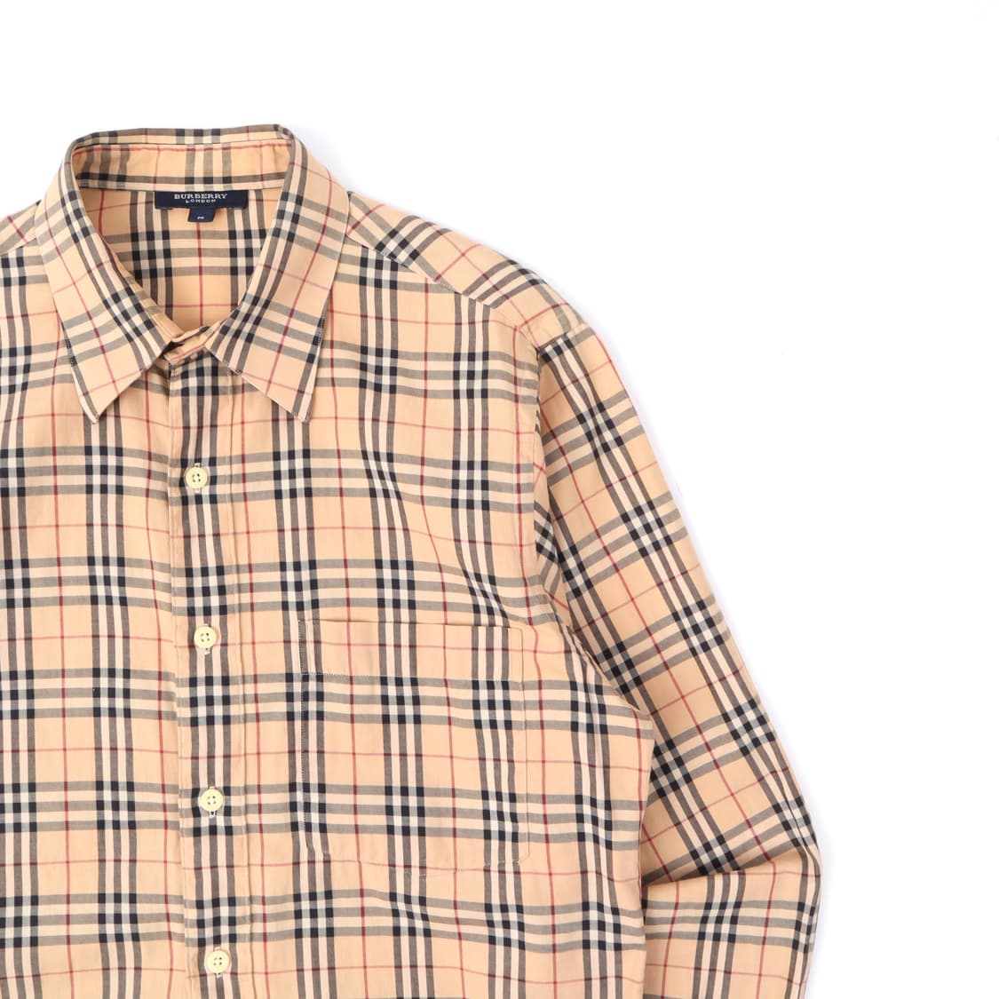 버버리 런던 노바체크 베이지 포켓 셔츠 상품이미지3