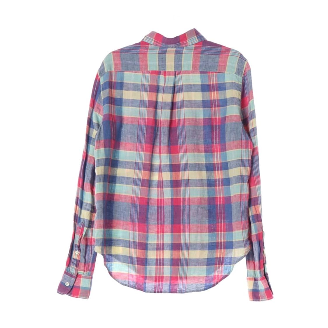 폴로 랄프로렌 린넨 멀티 체크 셔츠 S 상품이미지2