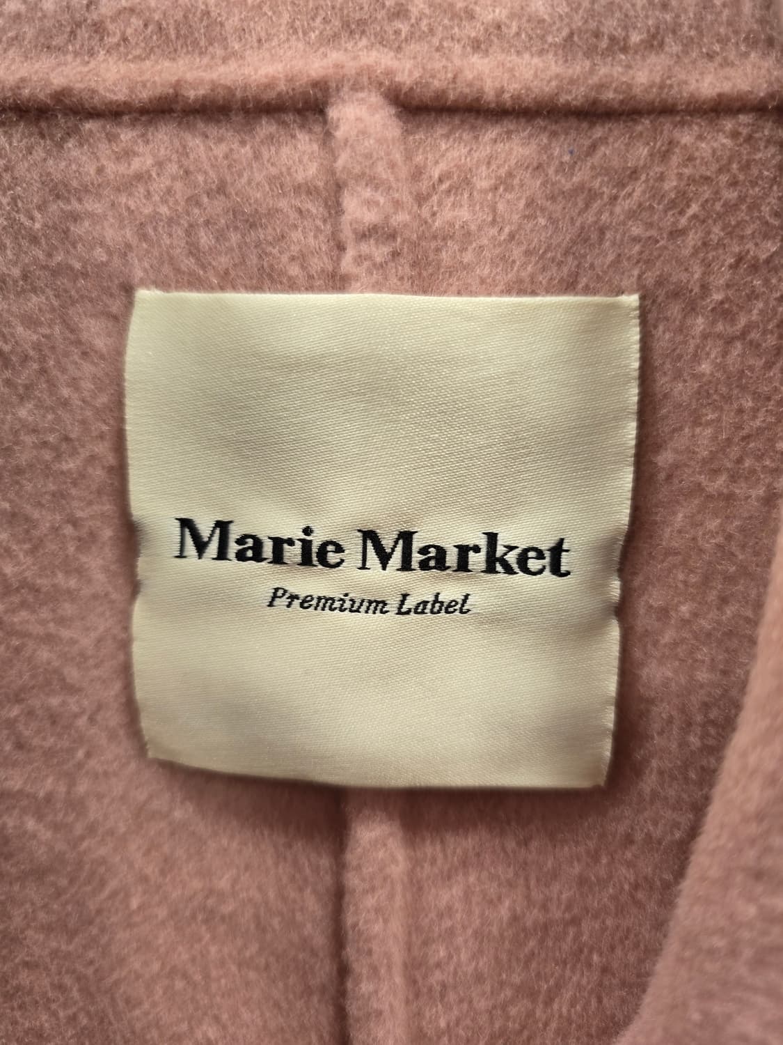 마리마켓 핸드메이드 핑크 울 롱 코트 M(66) 상품이미지8