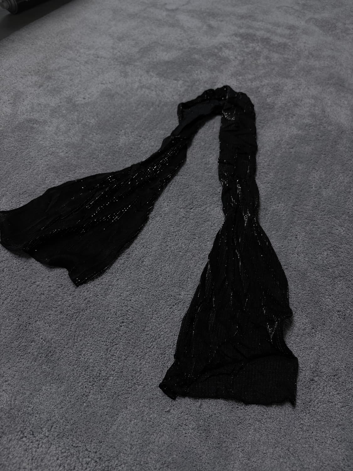 Vintage V-kei,punk mood bk&silver scarf 상품이미지1