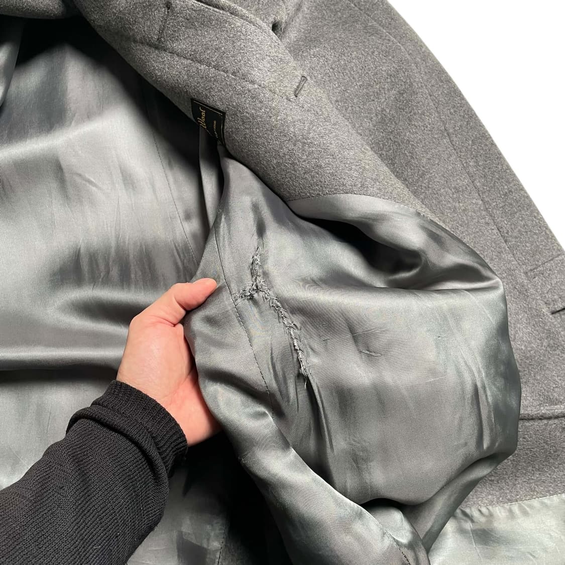 90's 알렉산더 맥퀸 울 캐시미어 코트 (italy)   상품이미지10