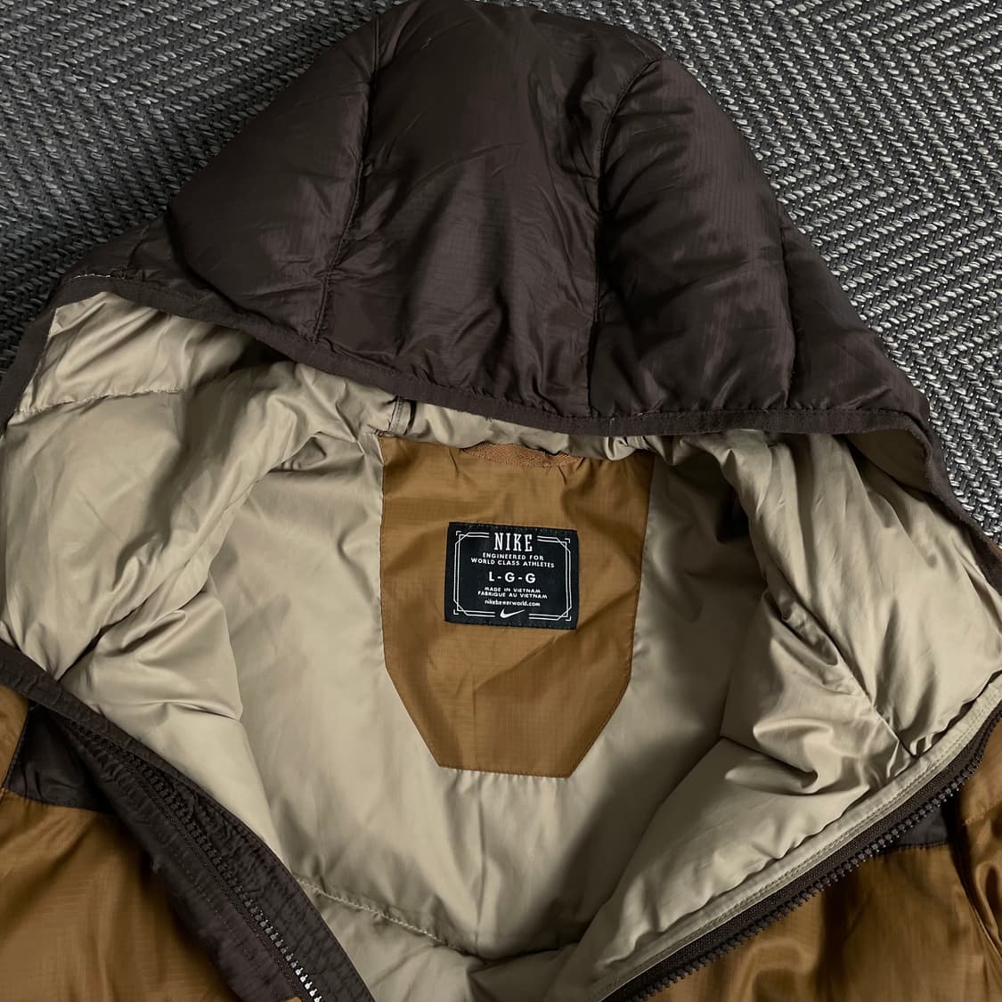 00s 나이키 올드스쿨 스우시 투톤 구스다운 후드 패딩y 4283 상품이미지7