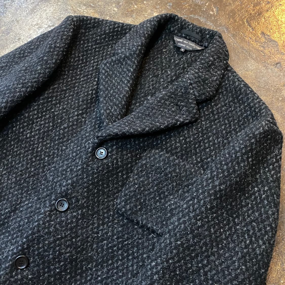 90s 꼼데가르송 옴므 플러스 두꺼운 울 자켓 상품이미지2