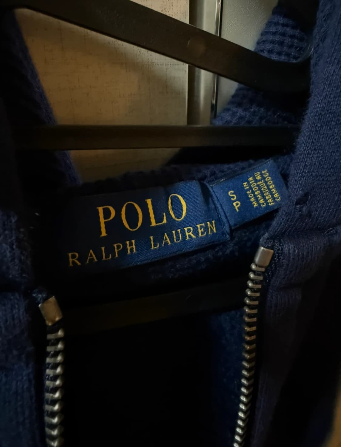 폴로 랄프로렌 네이비 후드집업 S 상품이미지3