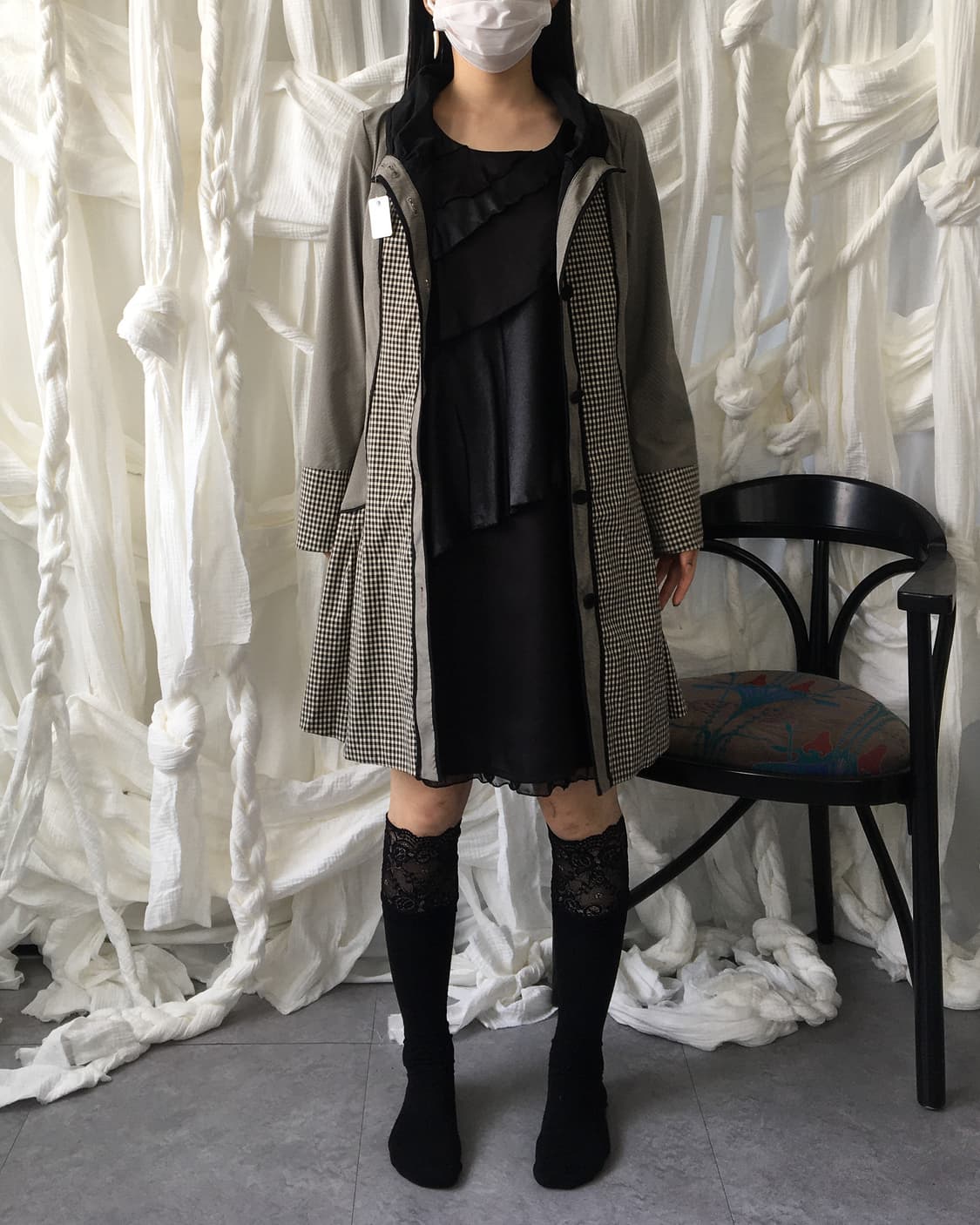Hiroko koshino check pattern layer high  상품이미지6