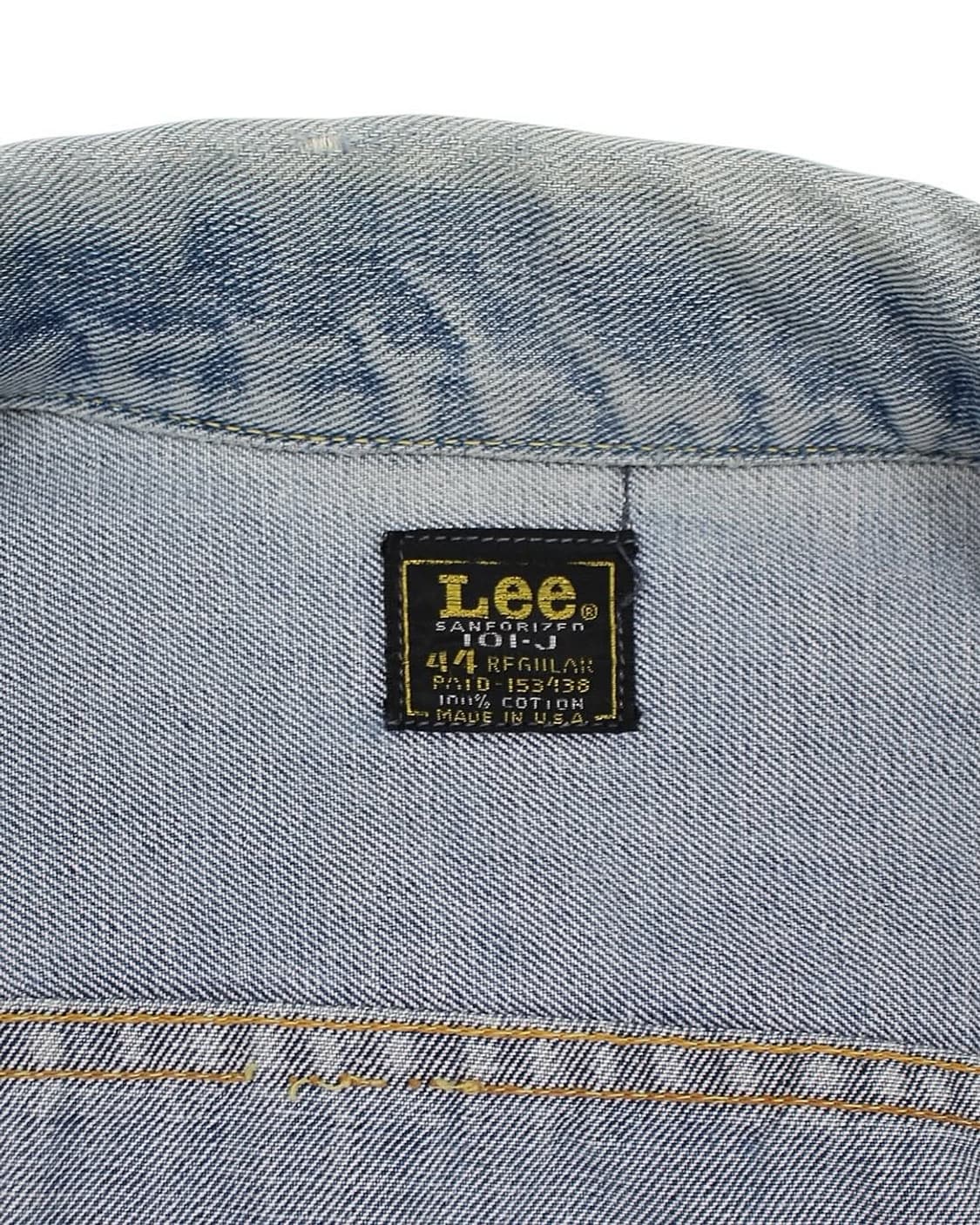 1970s USA Lee 101-J 데님 자켓 빈티지 미국제 리 상품이미지5