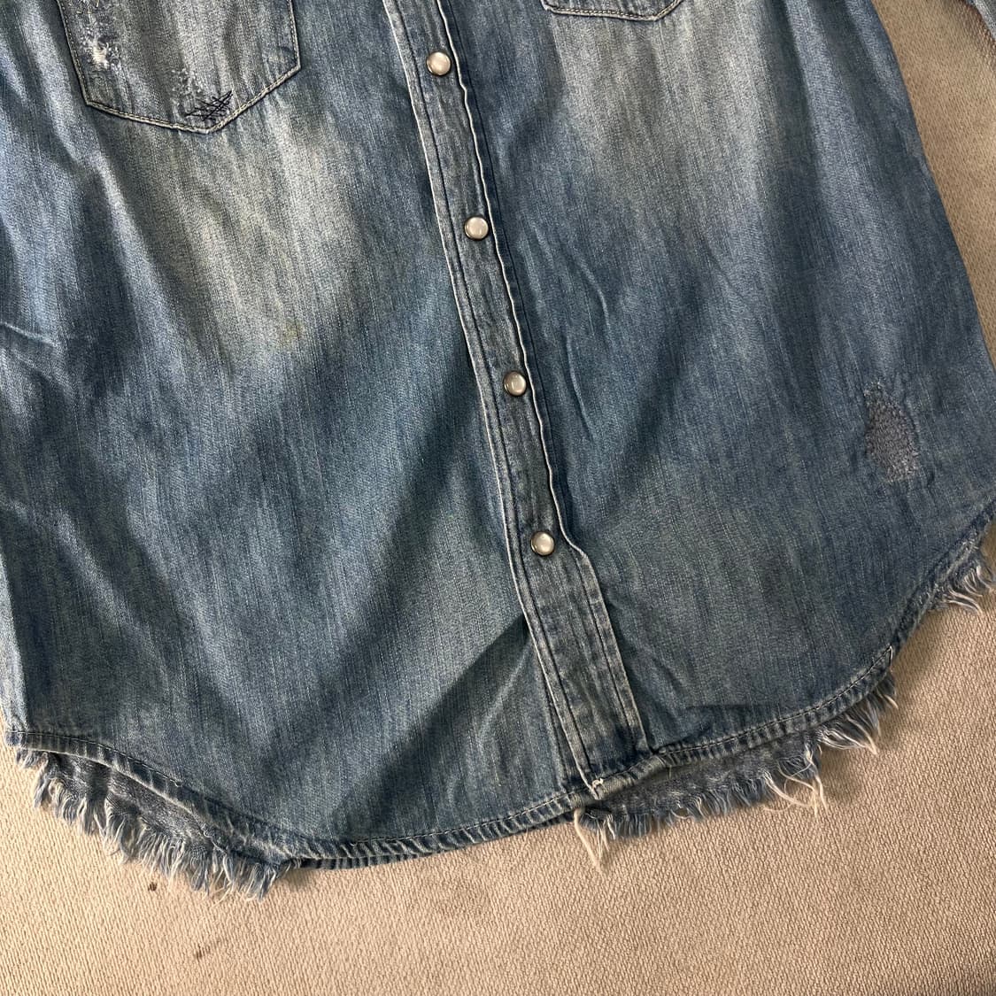 95 폴로랄프로렌 웨스턴 스타일 투포켓 데님셔츠 상품이미지8