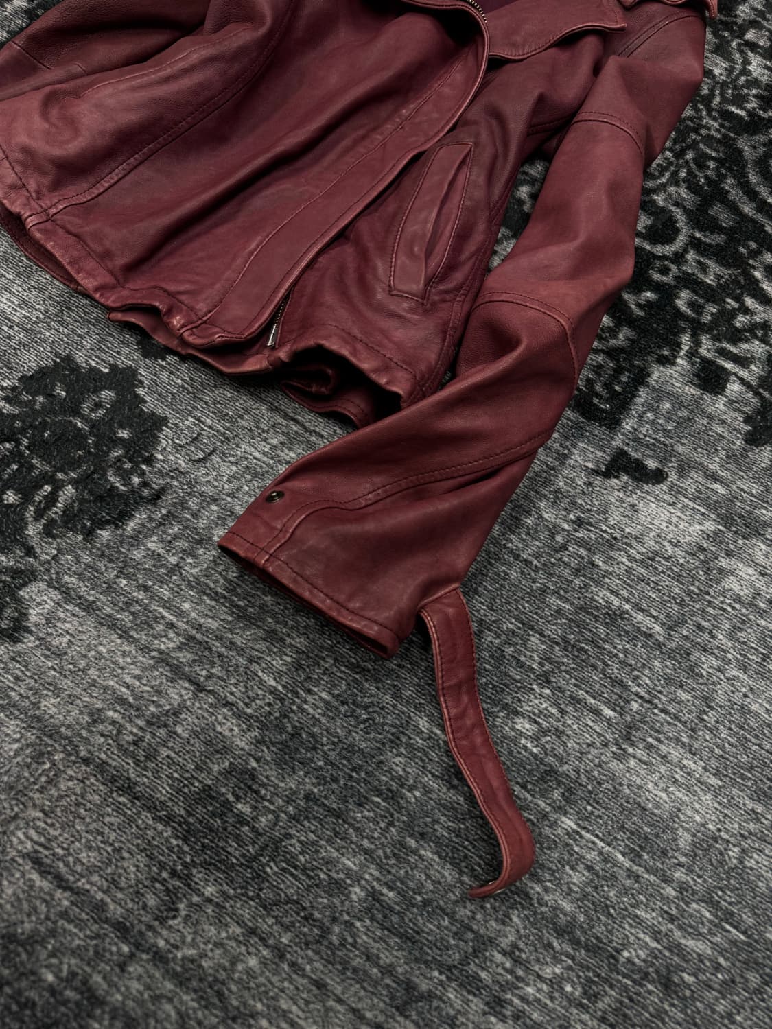 Avirex 00s plum vegatable leather jacket 상품이미지5