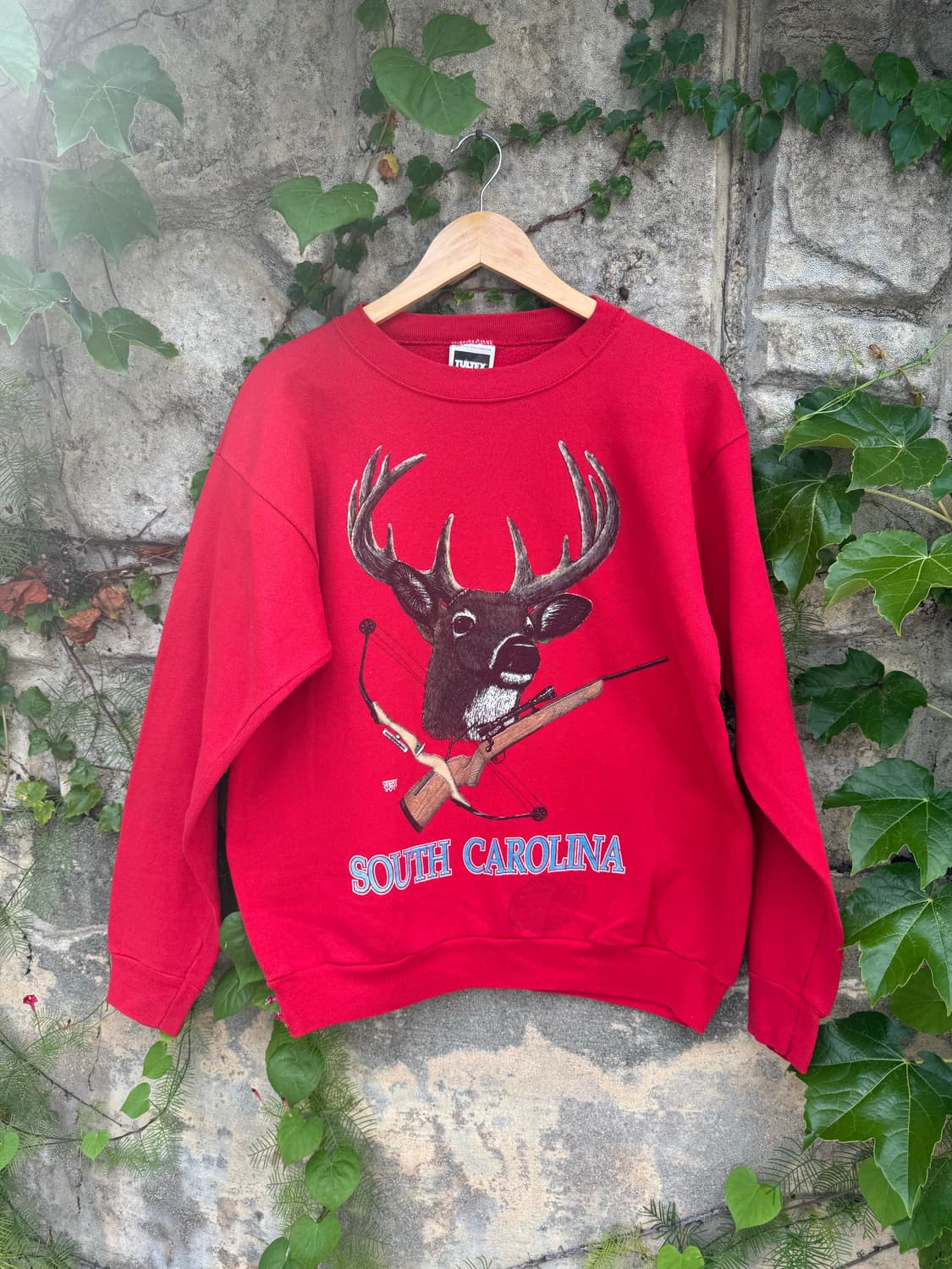 90s tultex usa made 50/50 프린팅 맨투맨 스웻셔츠 상품이미지1