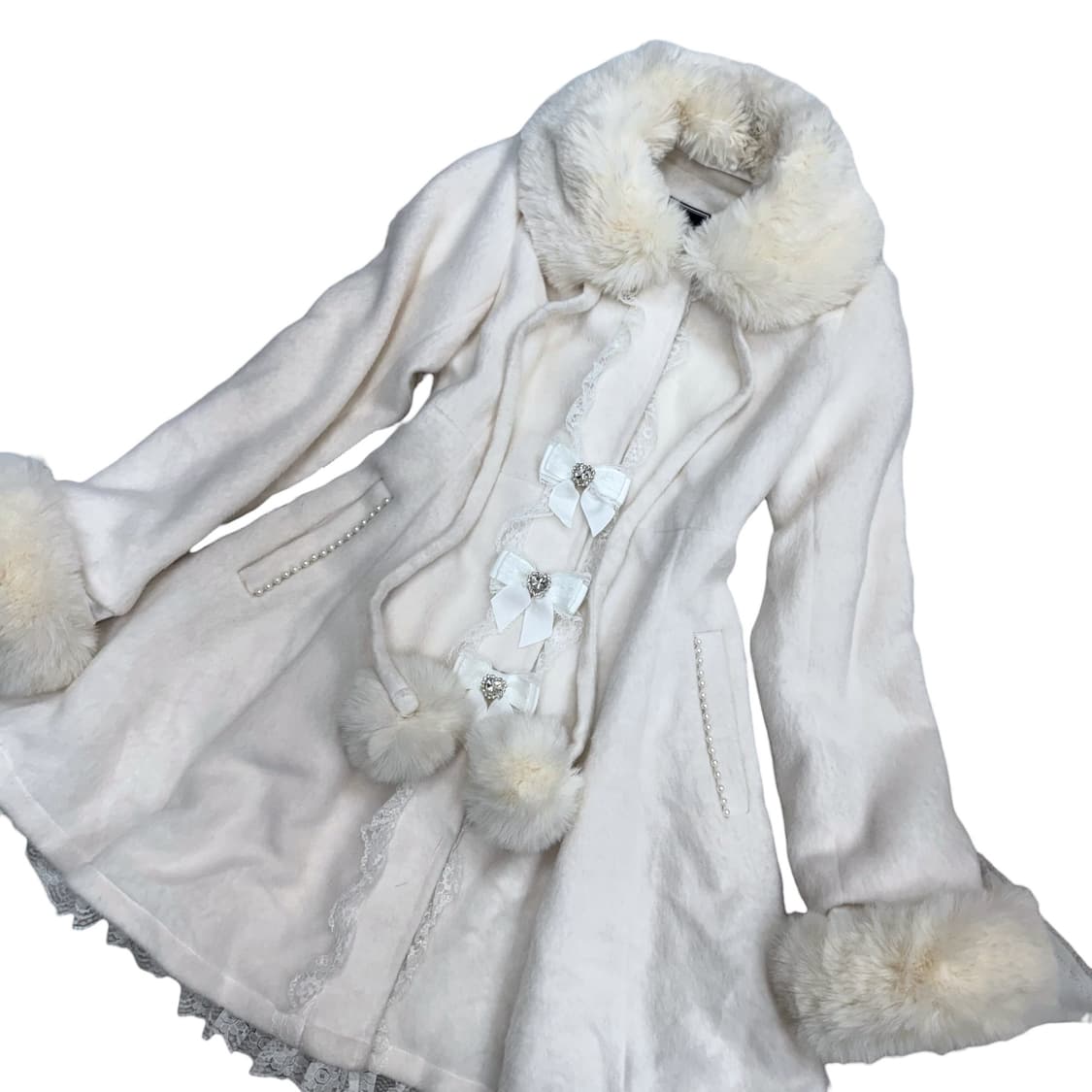 마즈 달천깔 화이트 코트 상품이미지2