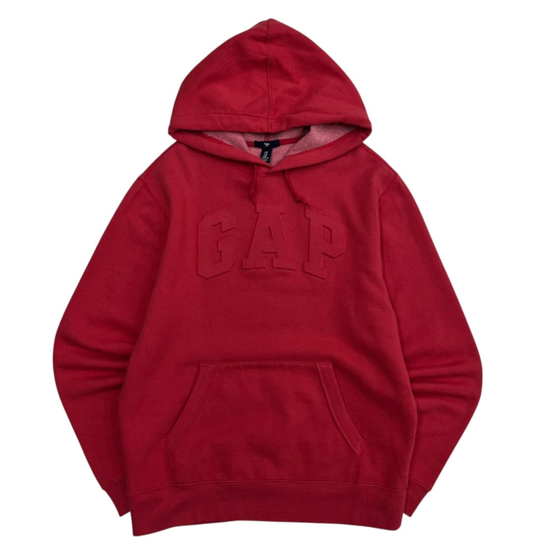 갭 입체로고 레드 후드 M 상품이미지2