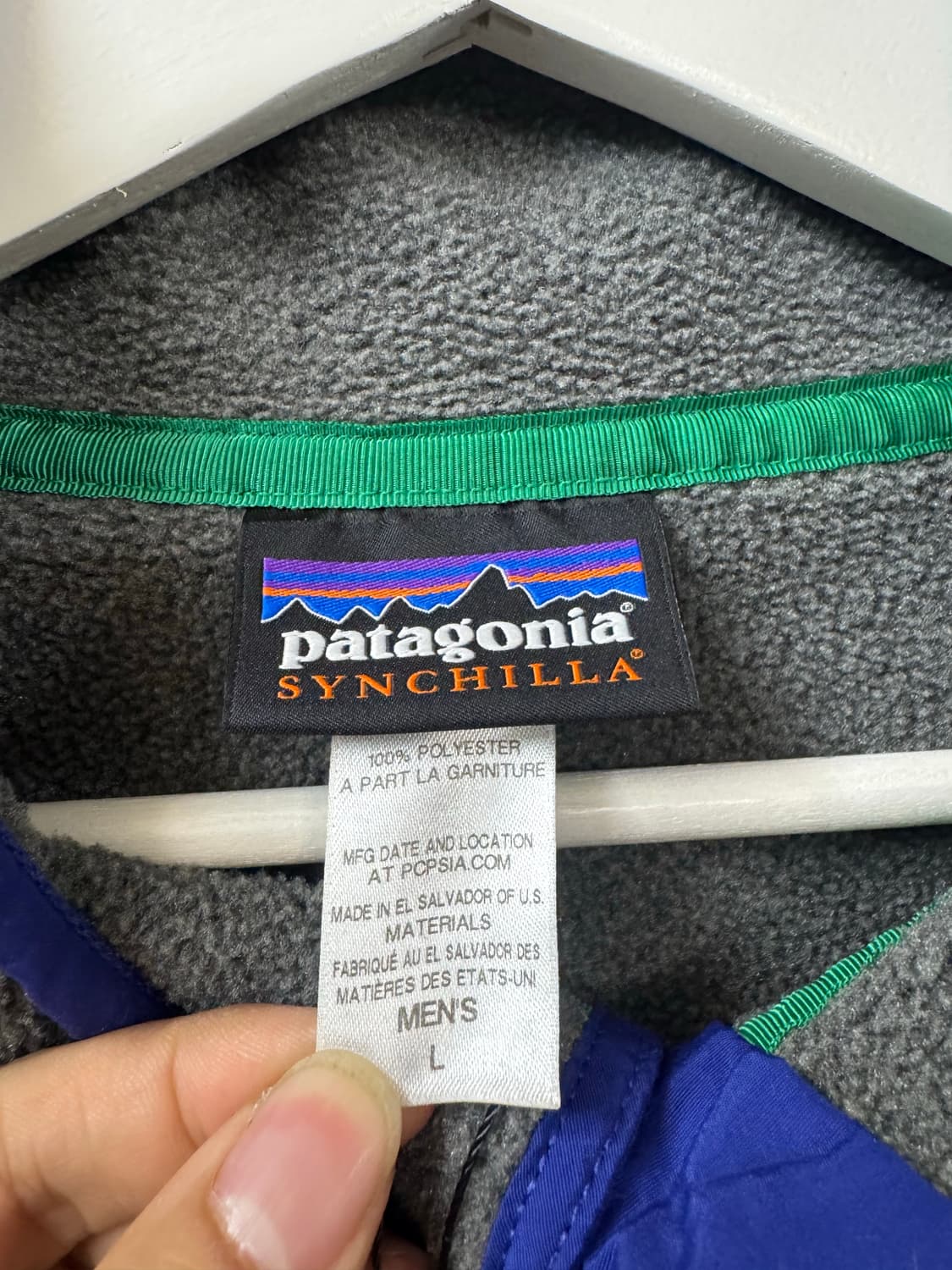 파타고니아 신칠라 그레이 블루 L 상품이미지3