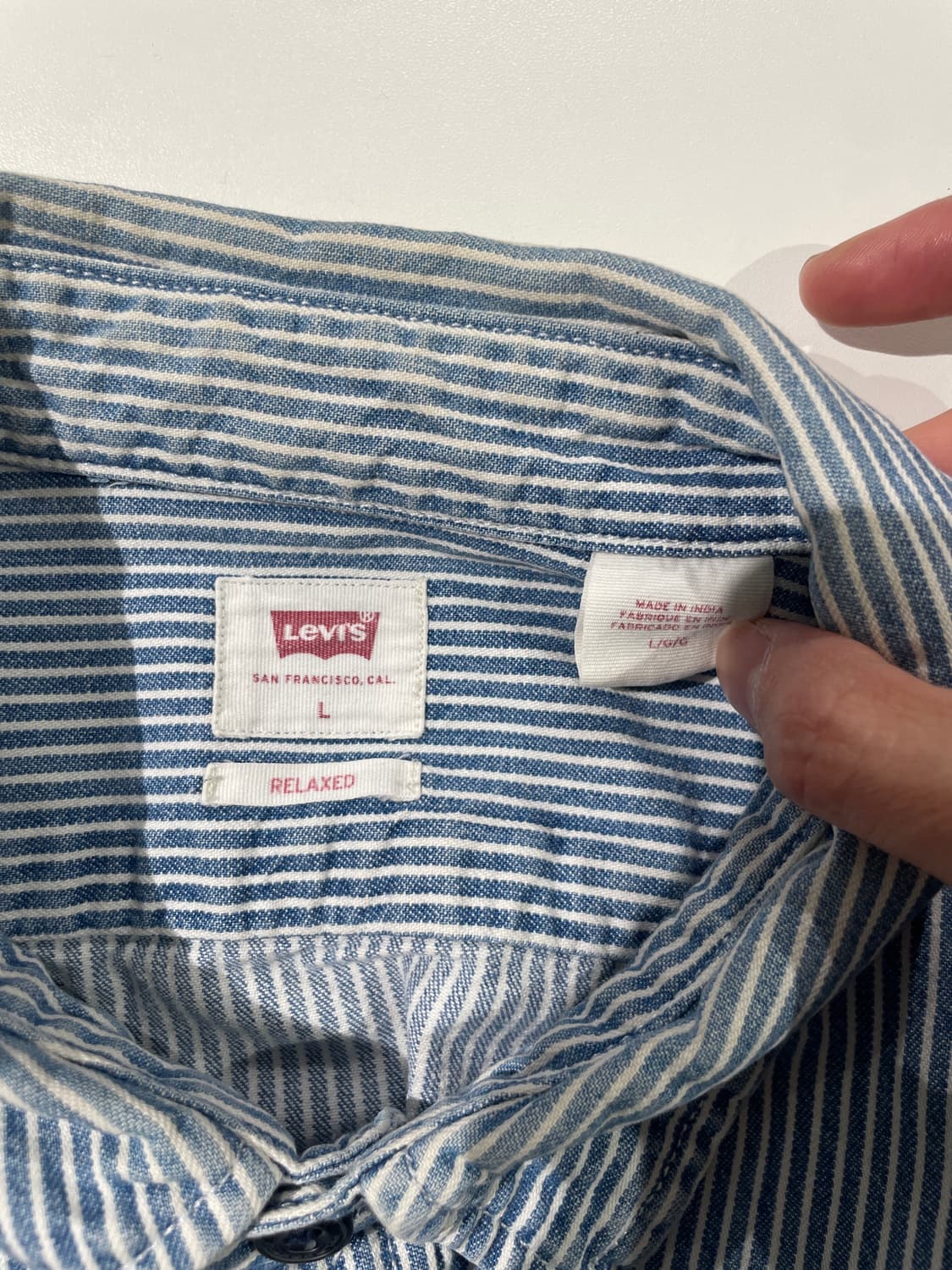 리바이스 레드탭 릴렉스드 트윈 포켓 히코리 셔츠 상품이미지7